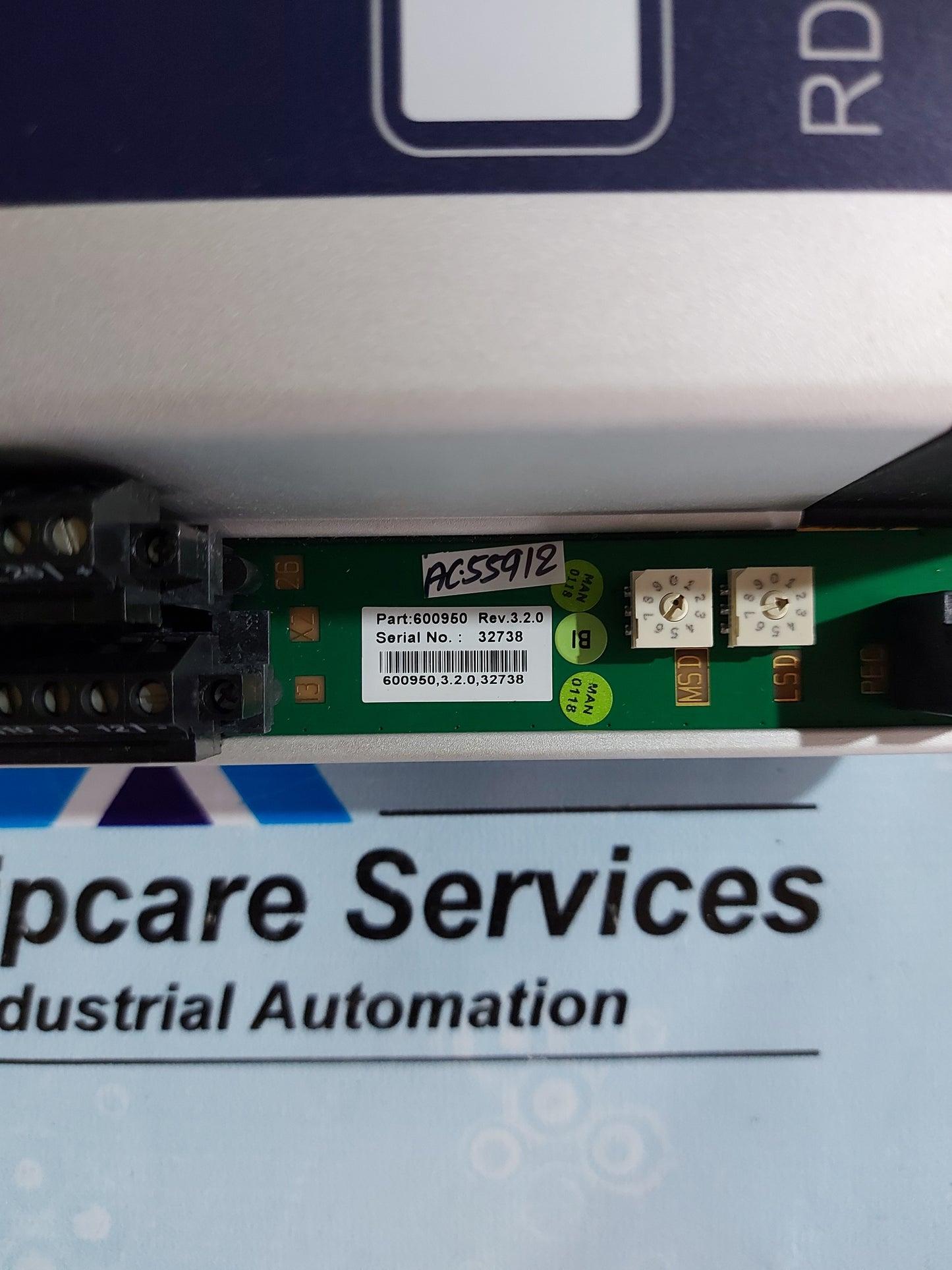 KONGSBERG RDIOR400 REMOTE INPUT/OUTPUT MODULE 600950 REV.3.2.0