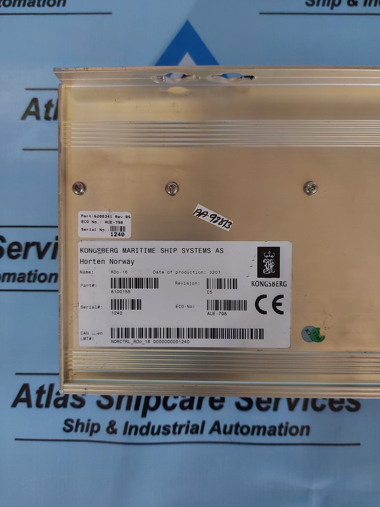 KONGSBERG RDO-16 8100155 REMOTE DIGITAL OUPUT MODULE REV.C5