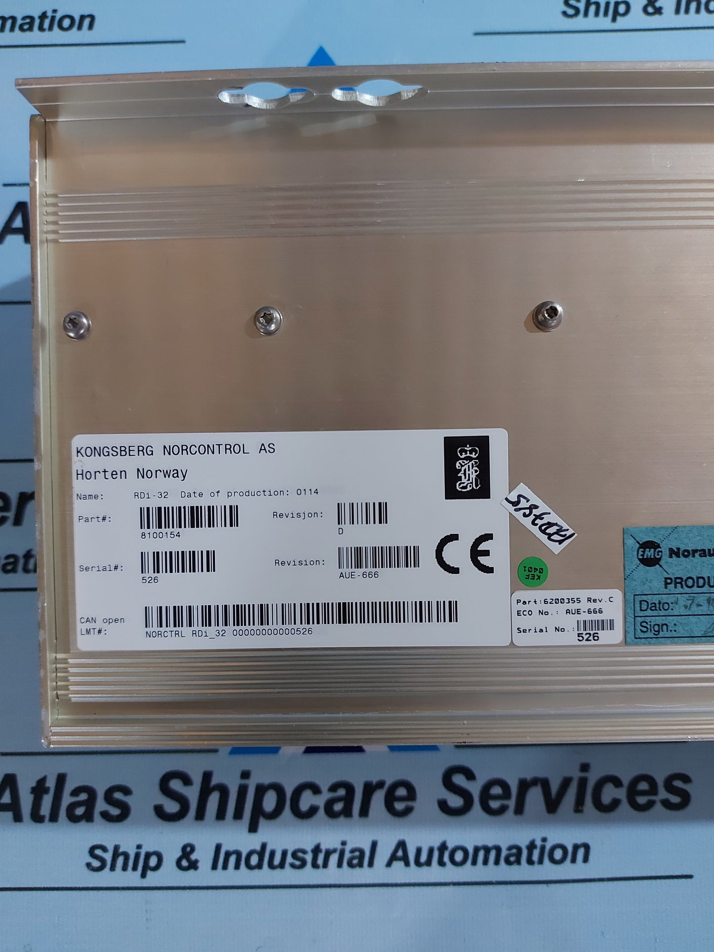 KONGSBERG RDi-32 8100154 REMOTE DIGITAL INPUT MODULE REV.D