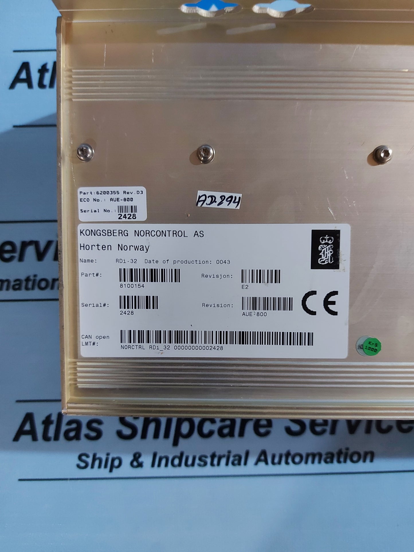 KONGSBERG RDi-32 8100154 REMOTE DIGITAL INPUT MODULE REV.E2