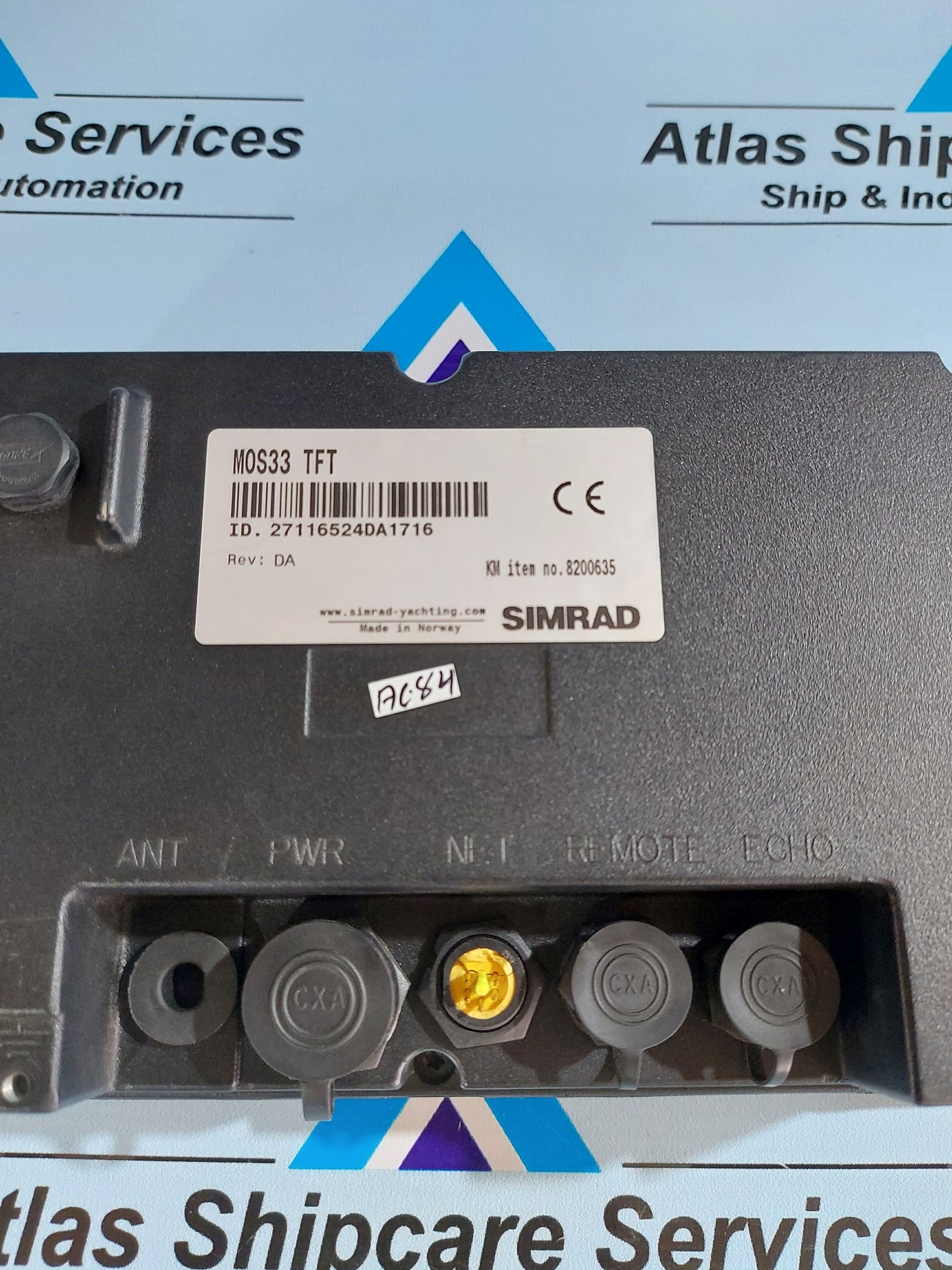 KONGSBERG SIMRAD MOS-33 TFT MIDI OPERATOR STATION P/N 8200635