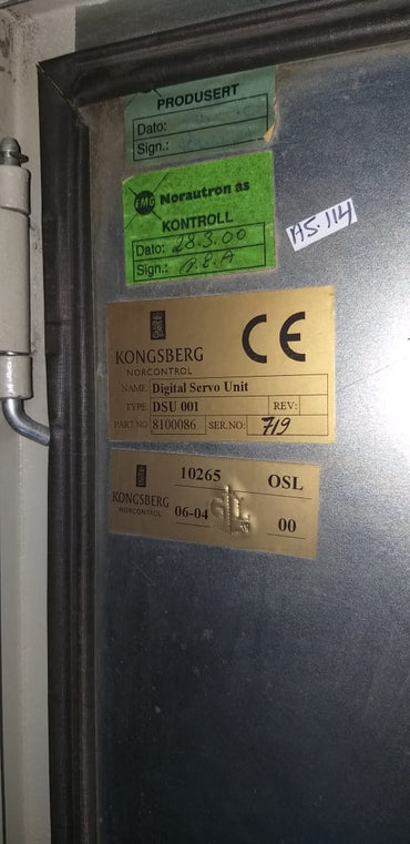 Kongsberg DSU 001 Digital Servo Unit P/N : 810086