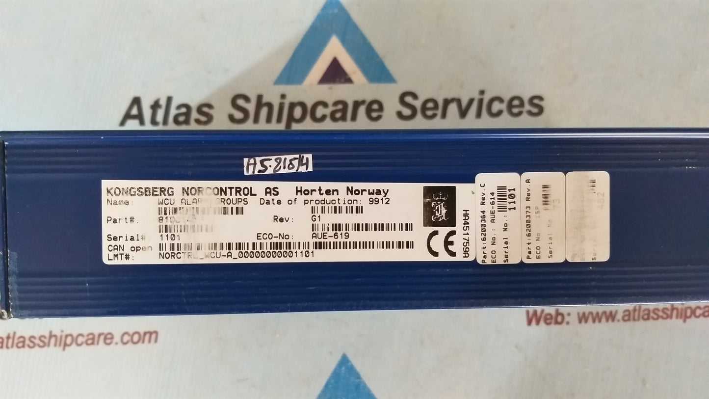 Kongsberg Norcontrol WCU Watch Cabin Unit 8100140