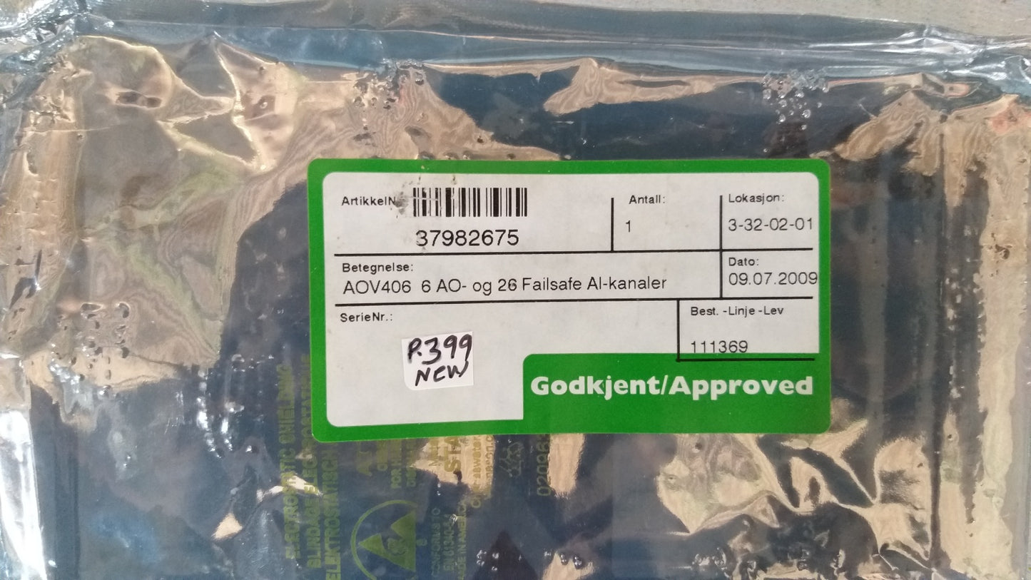 Kongsberg Simrad AOV 406 37982675 A Pcb Card