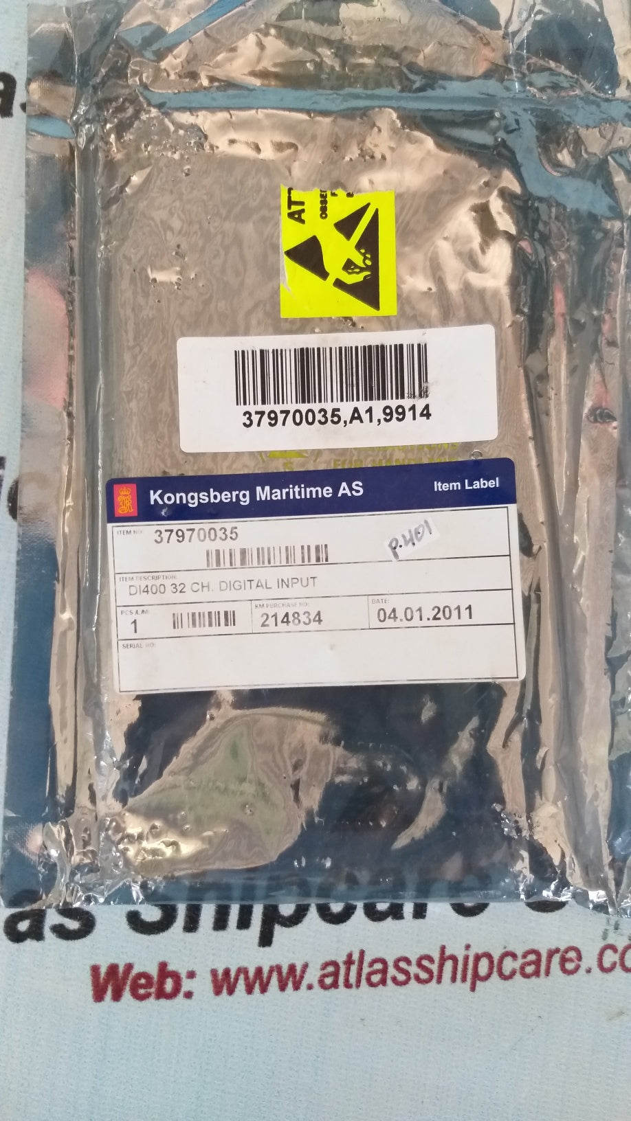 Kongsberg Simrad DI400 37970035 A 32 Channel Digital Input Pcb Card