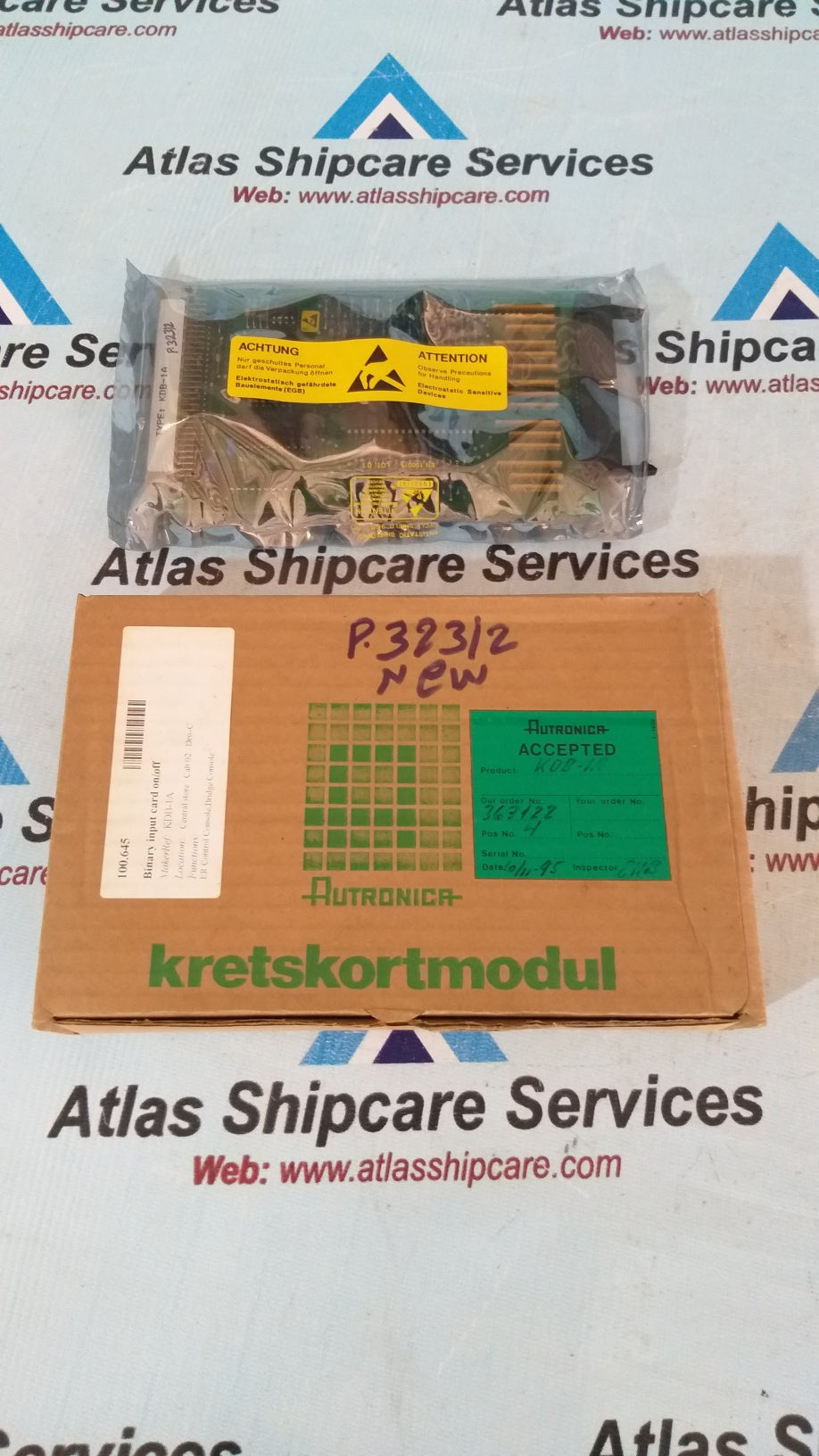 Kongsberg/Autronica KDB-1A 7252-004.0001 Binary Input Card
