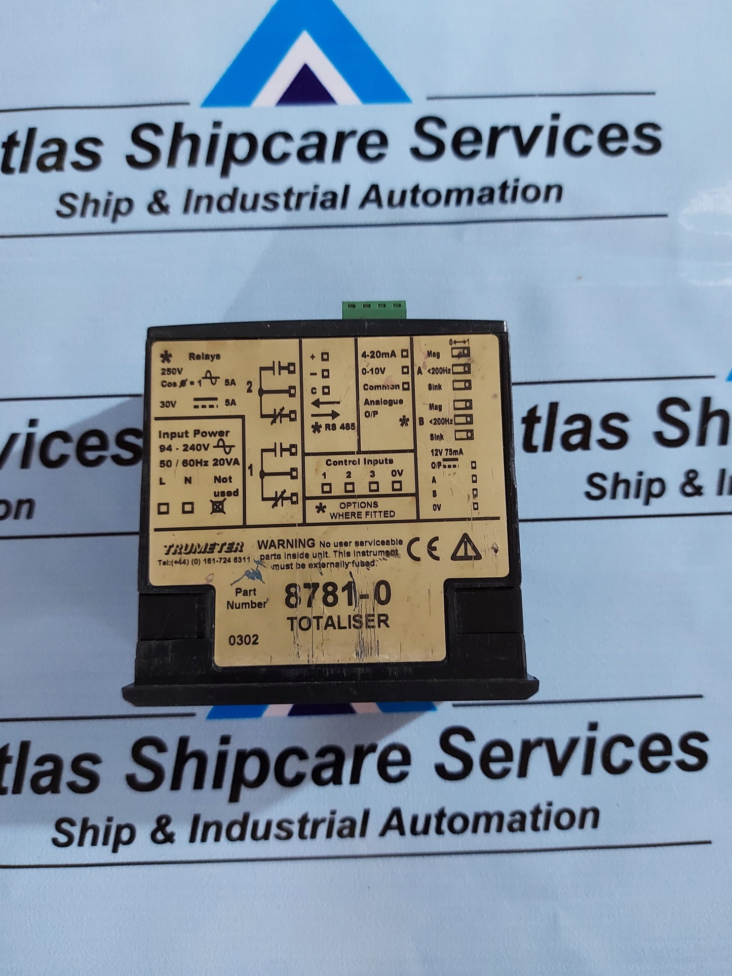 LIBERTY 8781-0 TRUMETER TOTALISER 6 DIGIT PREDETEMINING COUNTER RATE METER