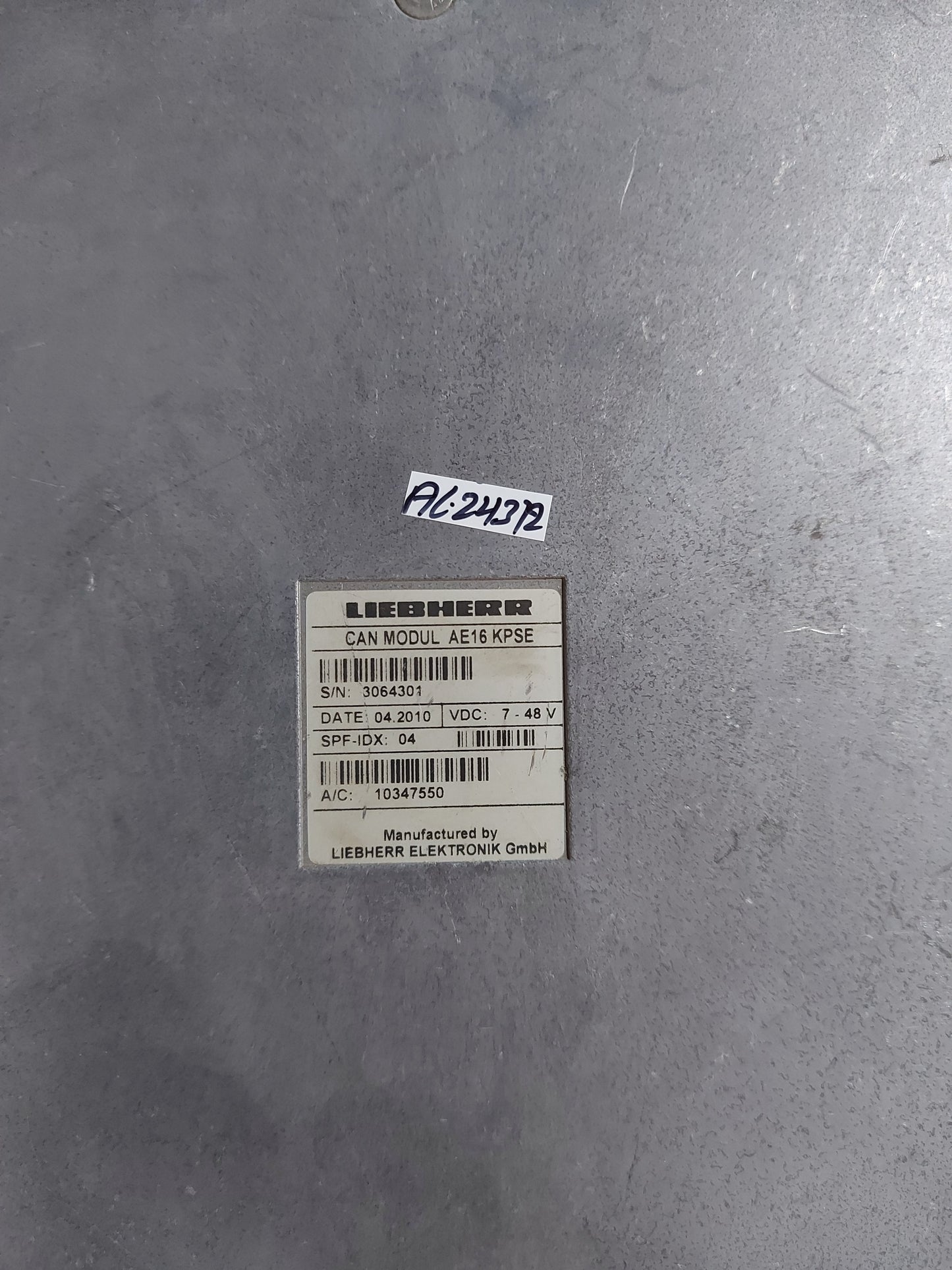 LIEBHERR 10347550 CAN MODULE AE16 KPSE