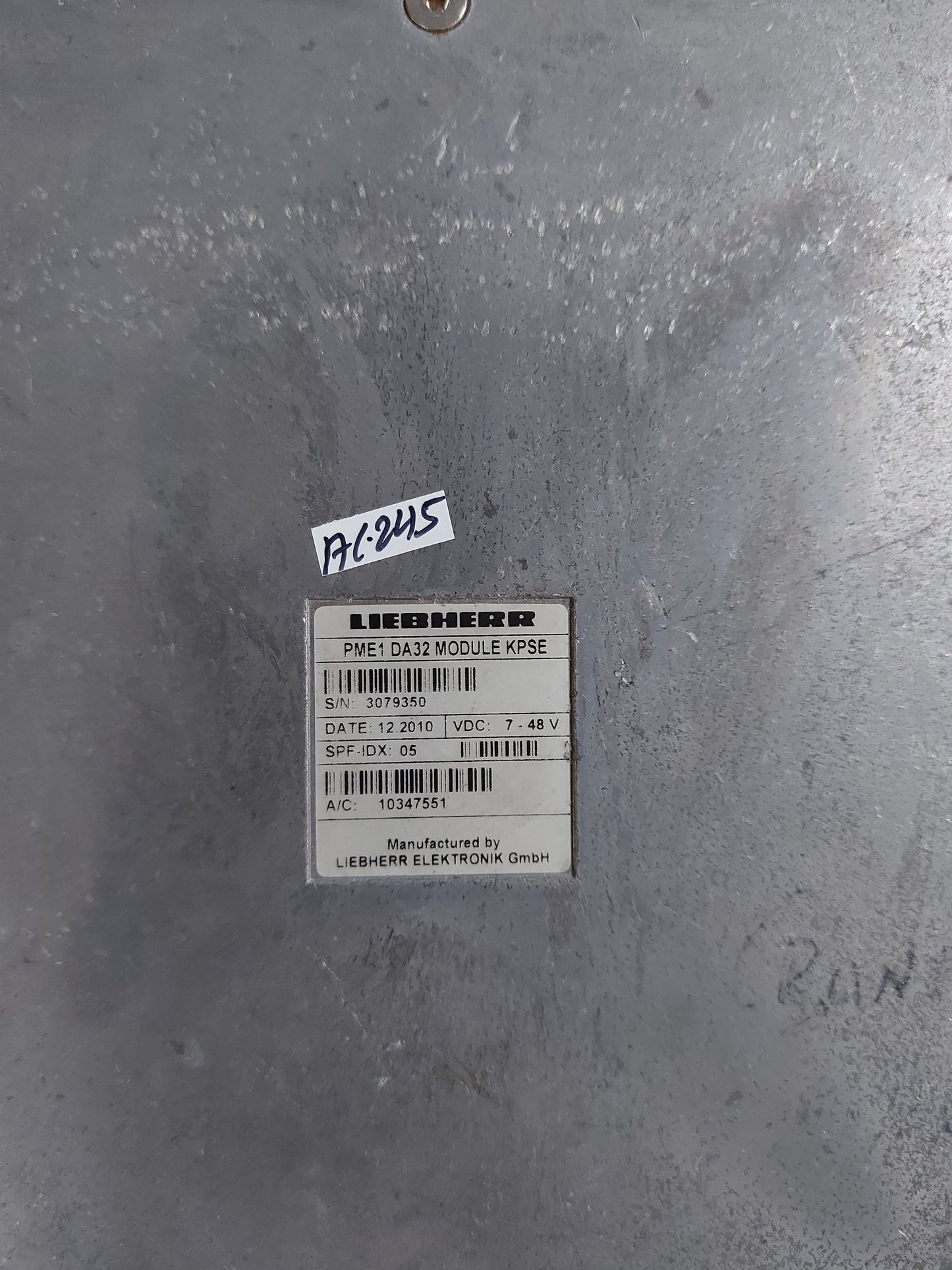 LIEBHERR 10347551 PME1 DA32 MODULE KPSE