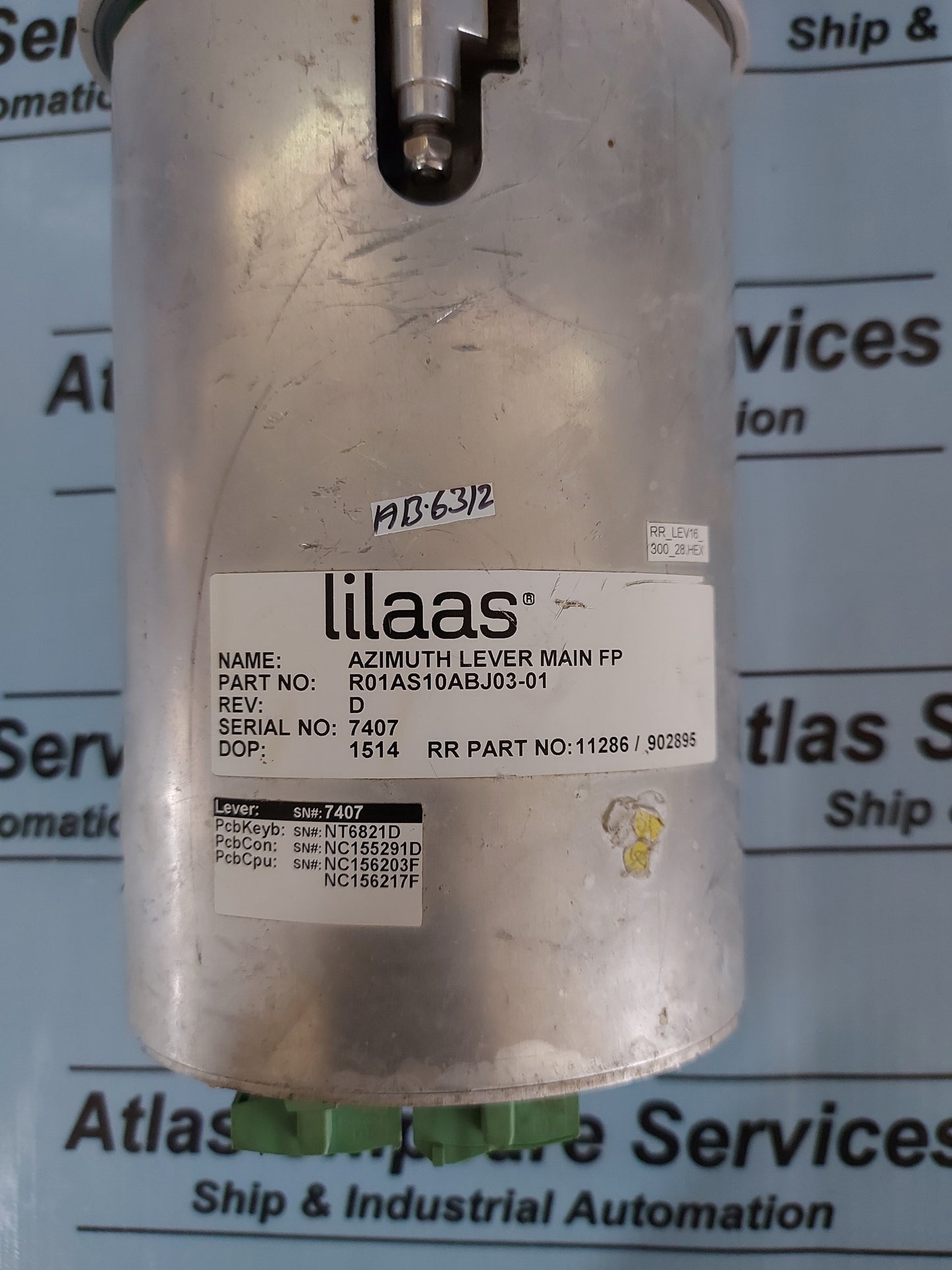 LILAAS R01AS10ABJ03-01 AZIMUTH LEVER MAIN FP