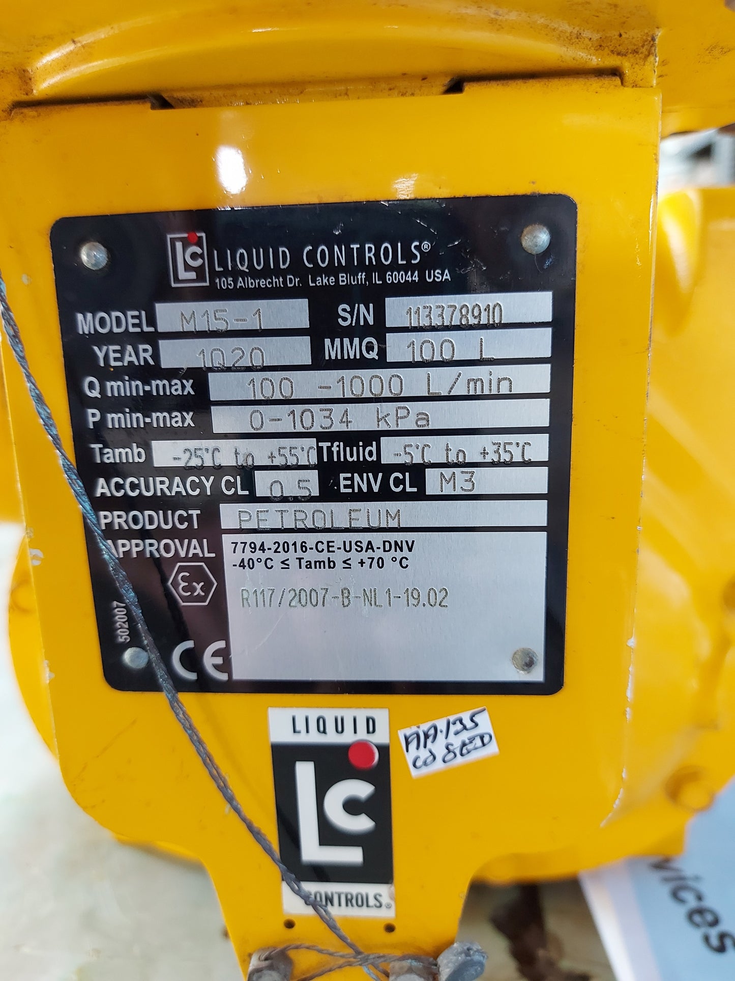 LIQUID CONTROLS M15-1 FLOW METER