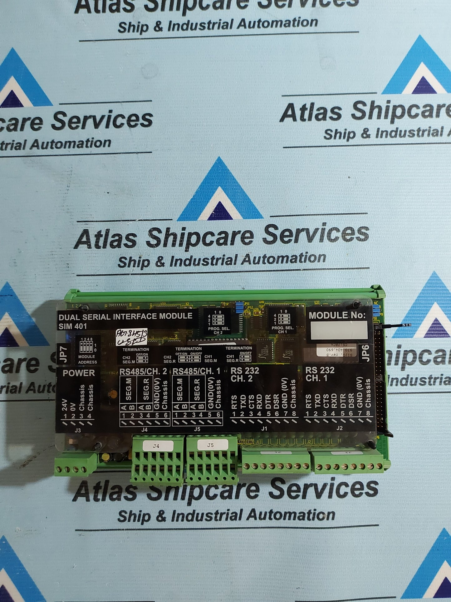 LYNGSO MARINE/STN ATLAS SIM 401 DUAL SERIAL INTERFACE MODULE P/N 962.002.300/B AG345