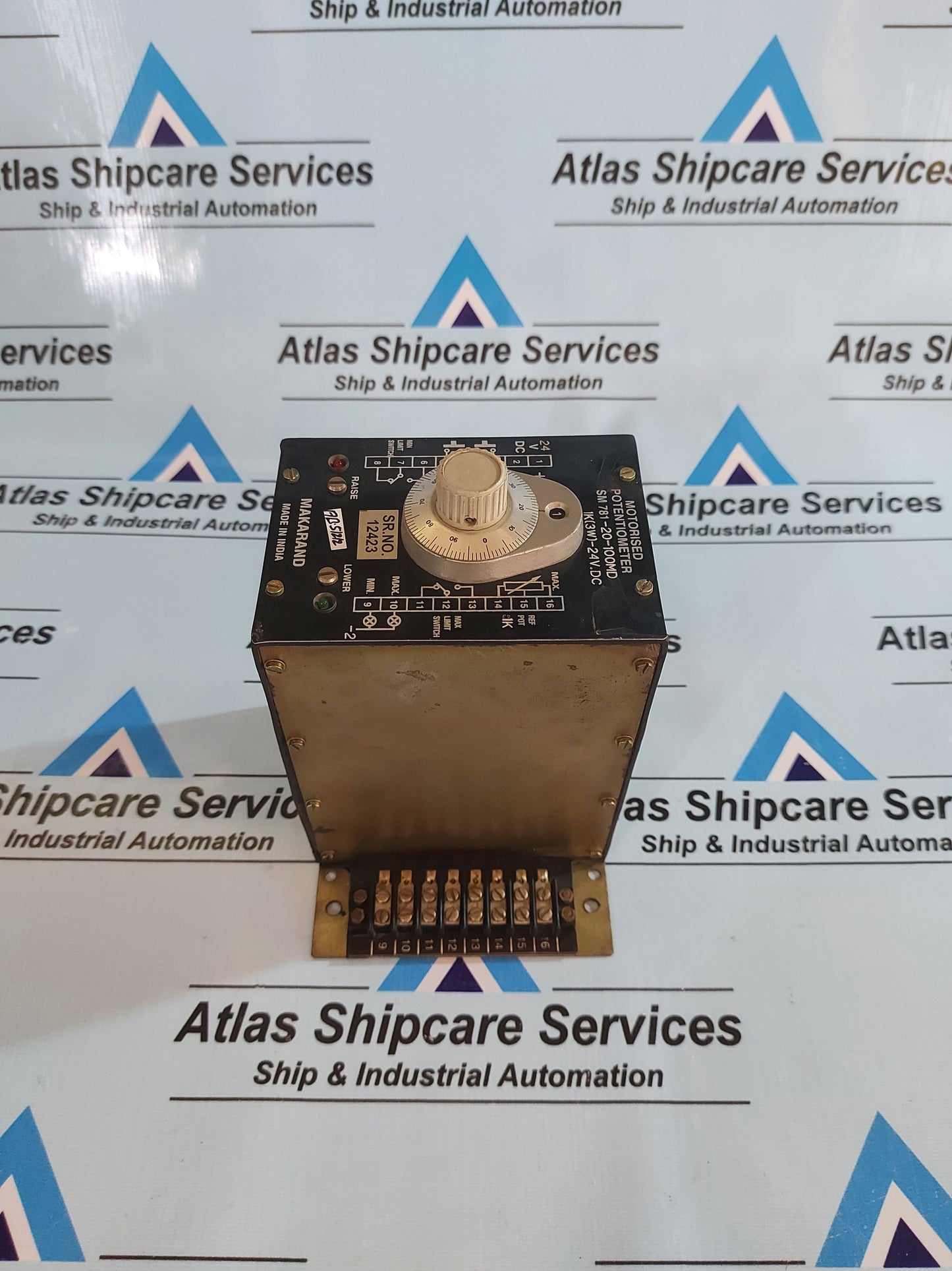 MAKARAND SM 781-20-100MD 1K(3W)-24V.DC MOTOR POTENTIOMETER