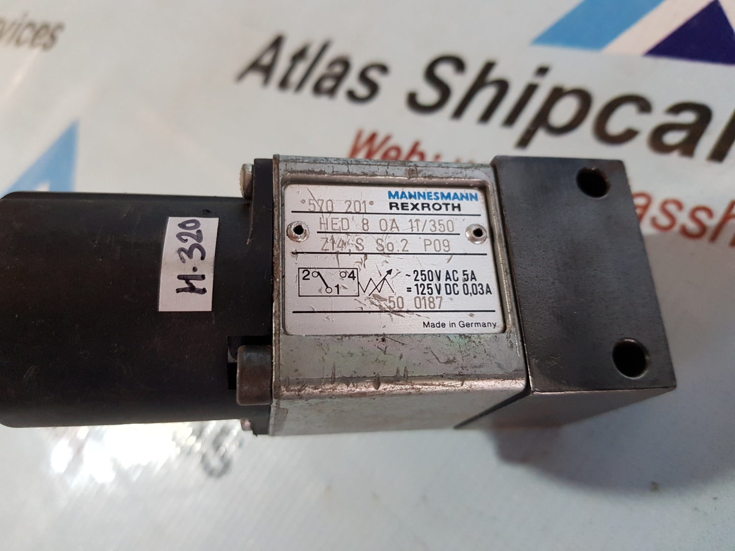 MANNESMANN REXROTH 570201 HED 8 OA 11/350 Z14S PRESSURE SWITCH H320