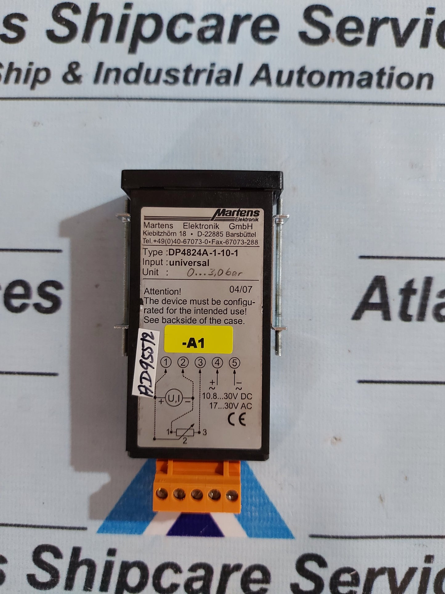 MARTENS DP4824A-1-10-1 DIGITAL PANEL METER