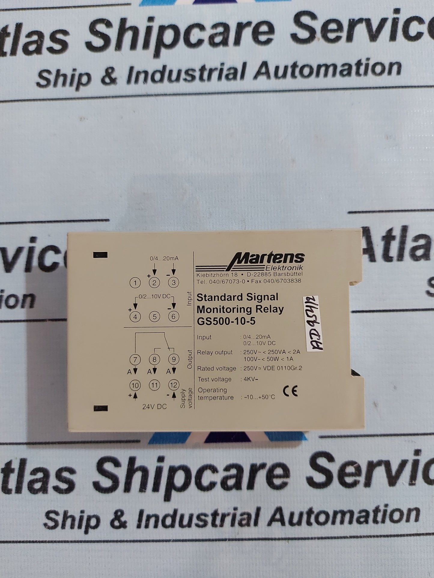 MARTENS GS5600-10-5 STANDARD SIGNAL MONITORING RELAY
