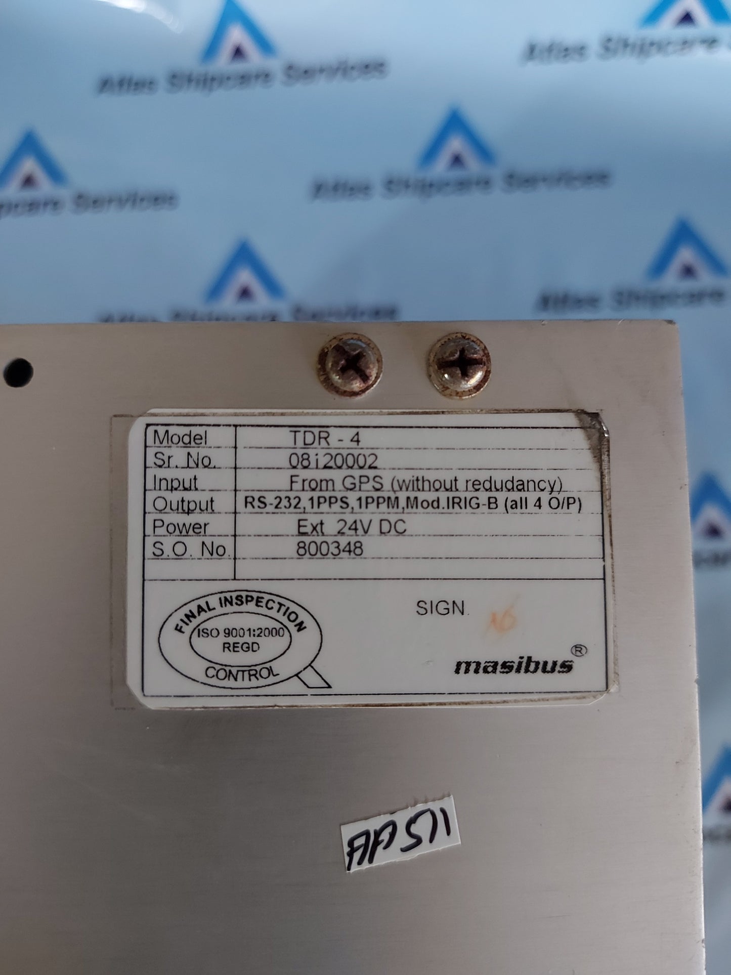 MASIBUS TDR-4 TIME DISTRIBUTION RACK