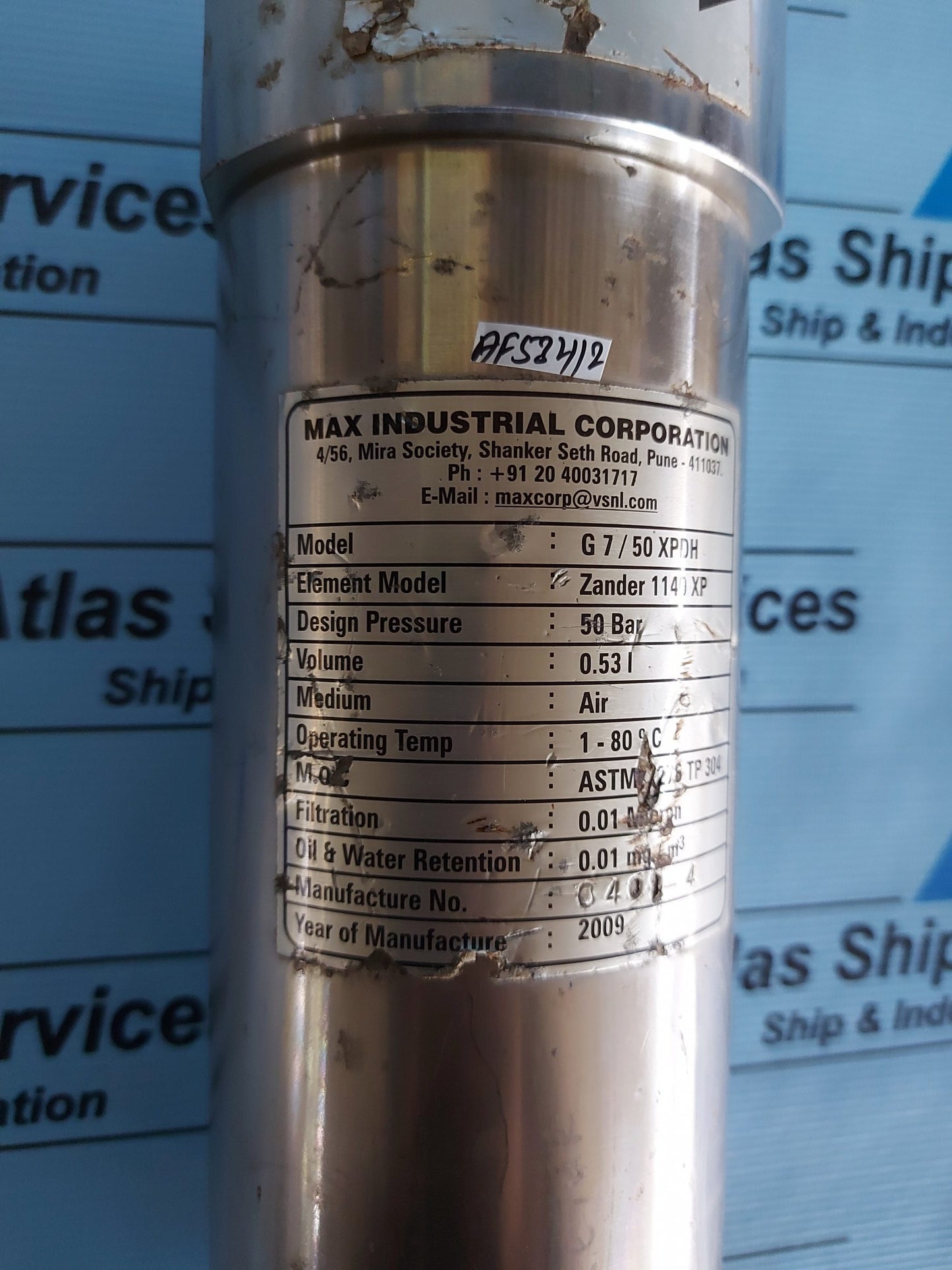 MAX INDUSTRIAL CORPORATION G 7/50 XPDH