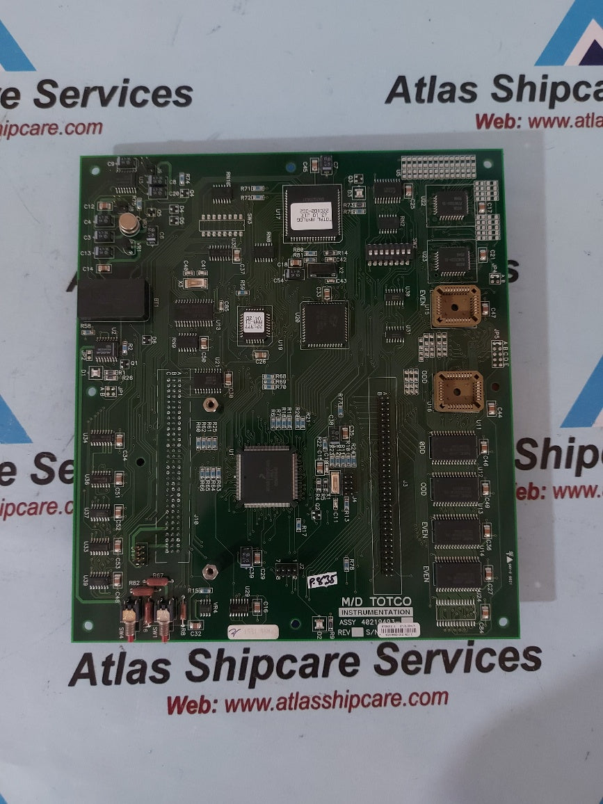 M/D Totco 219494-001 Pcb Board 40219493