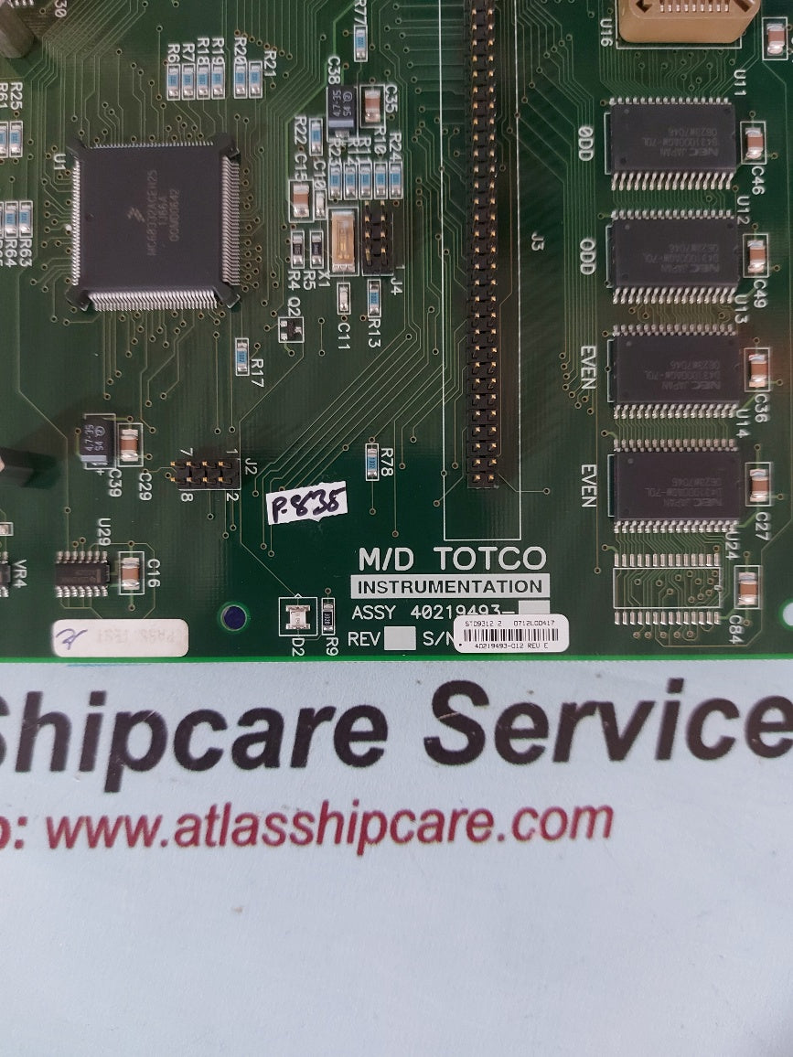 M/D Totco 219494-001 Pcb Board 40219493