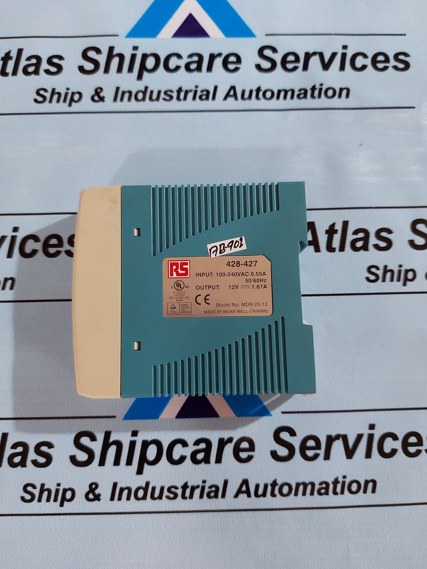 MEAN WELL MDR-20-12 SWITCH MODE DIN RAIL POWER SUPPLY