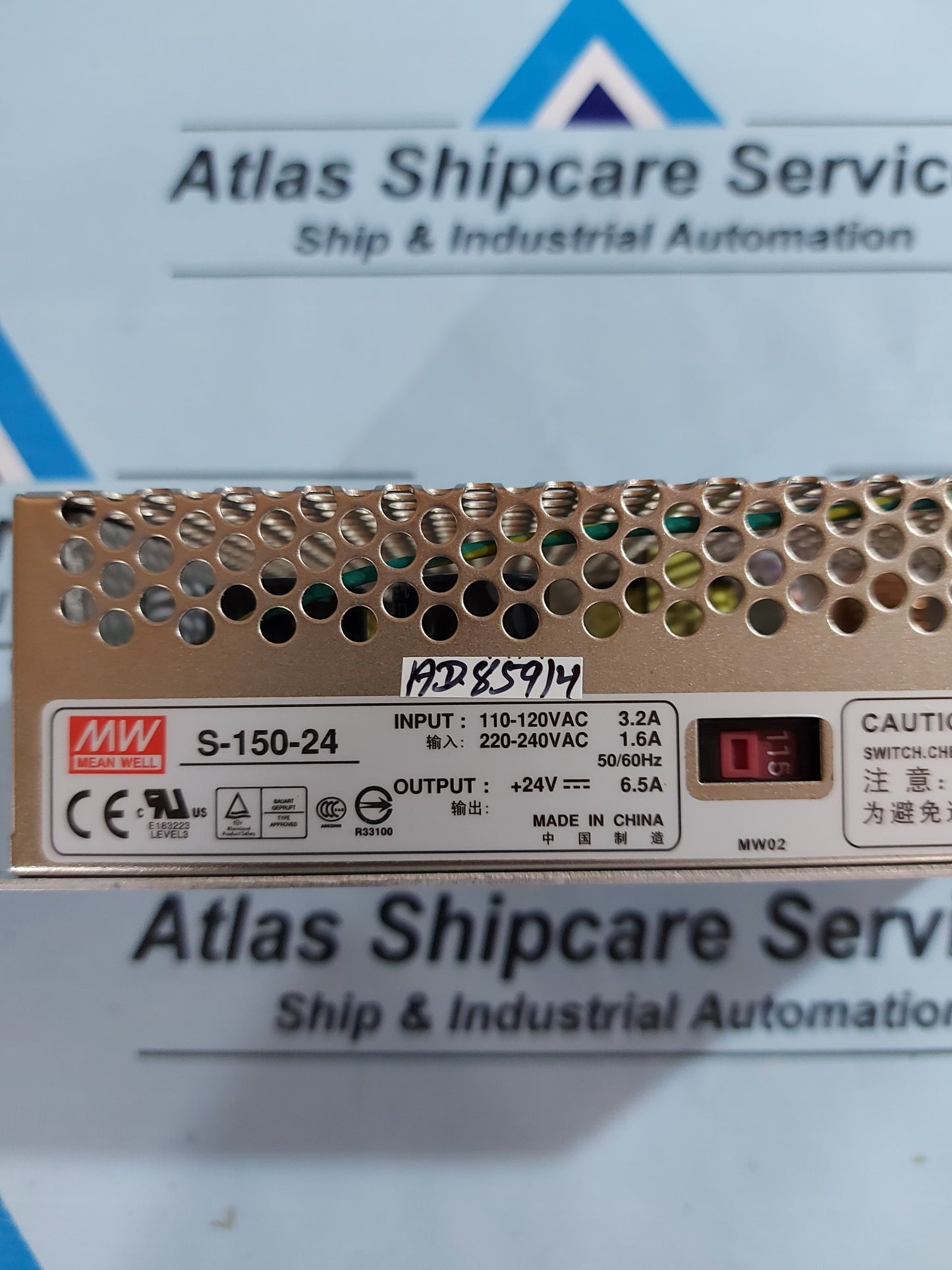 MEAN WELL S-150-24 SWITCHING POWER SUPPLY