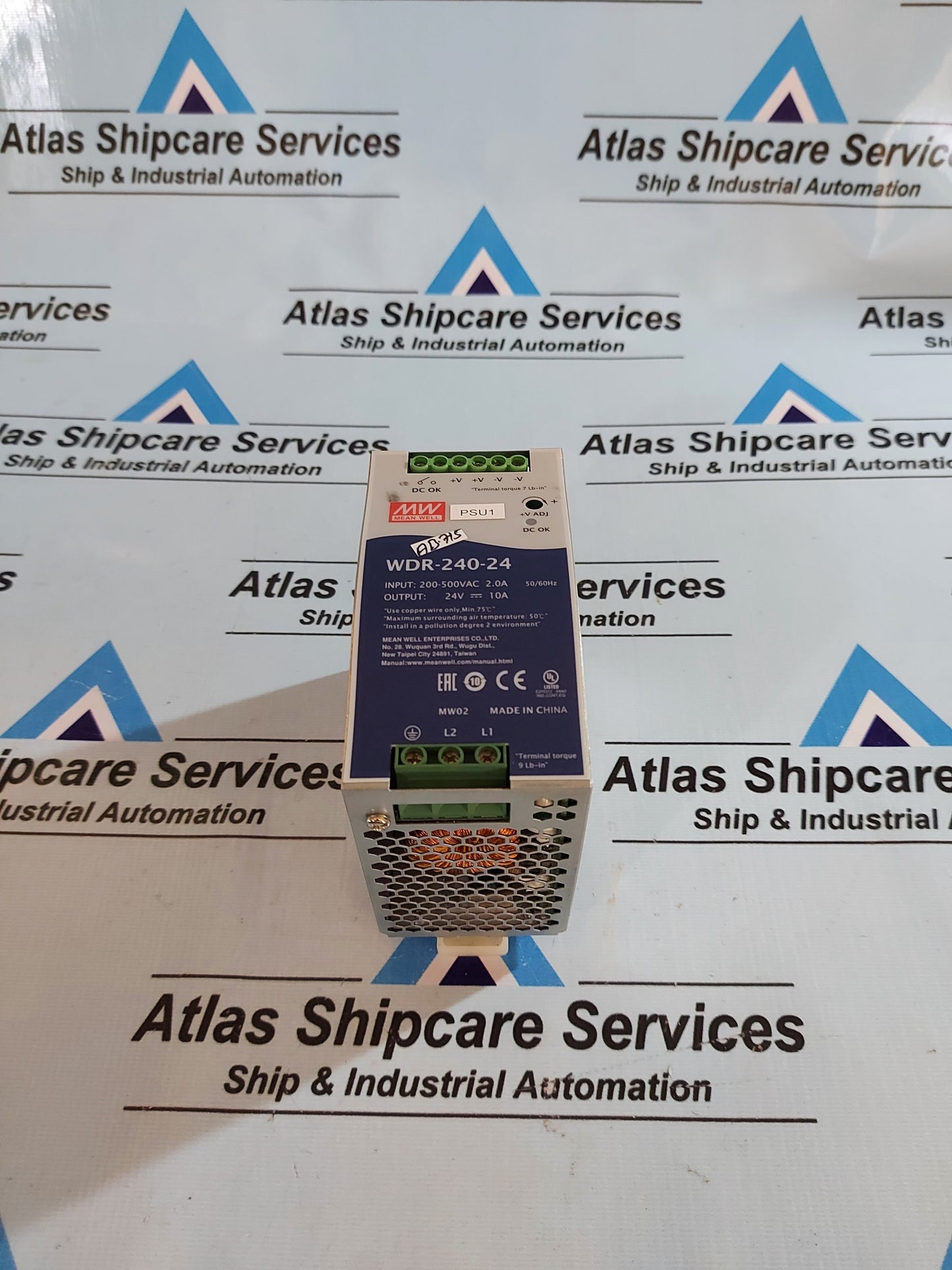 MEAN WELL WDR-240-24 SWITCHING POWER SUPPLY