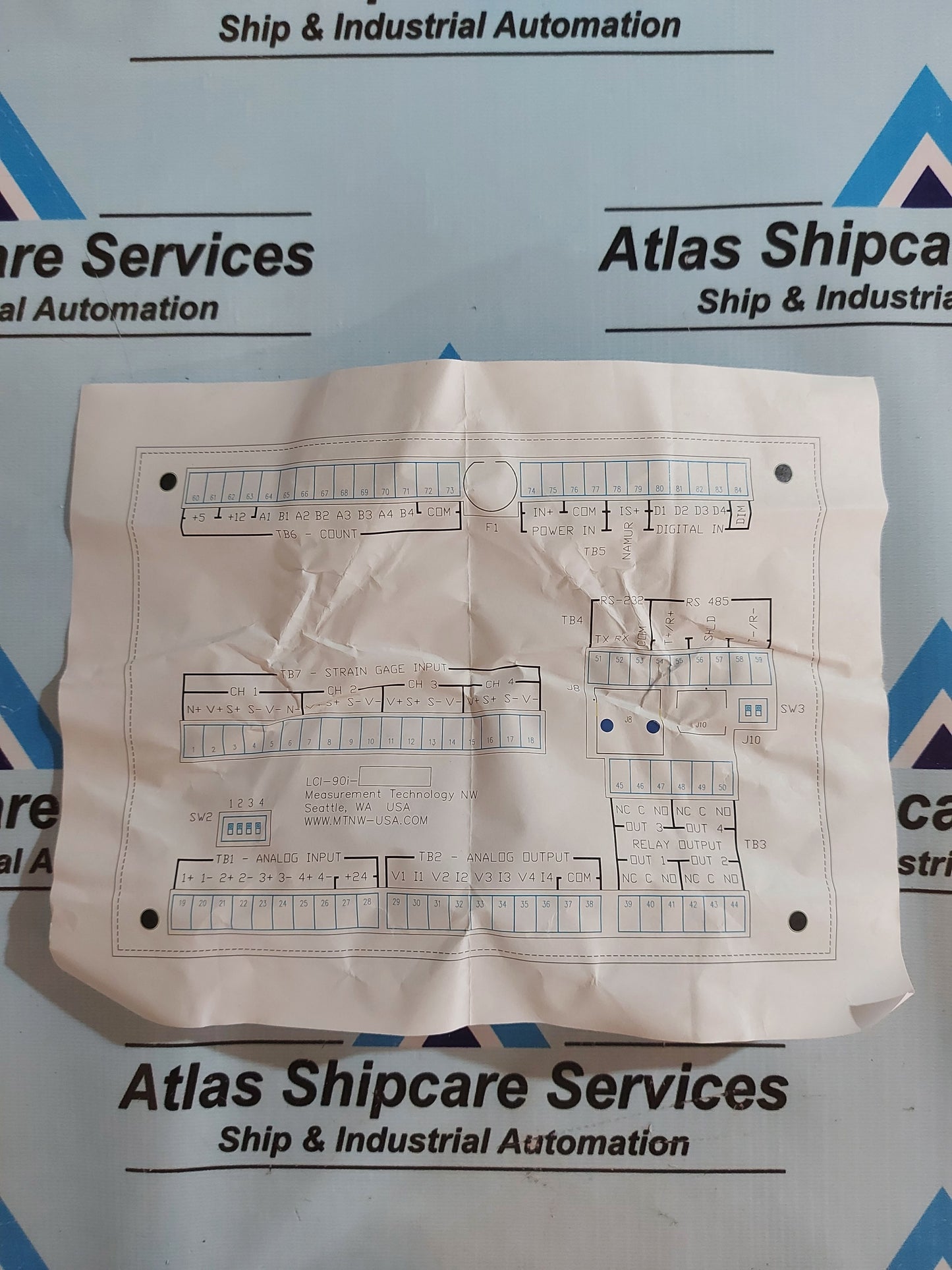 MEASUREMENT TECHNOLOGY LCI-90i LINE CONTROL INSTRUMENT DISPLAY SCOPE MONITORING