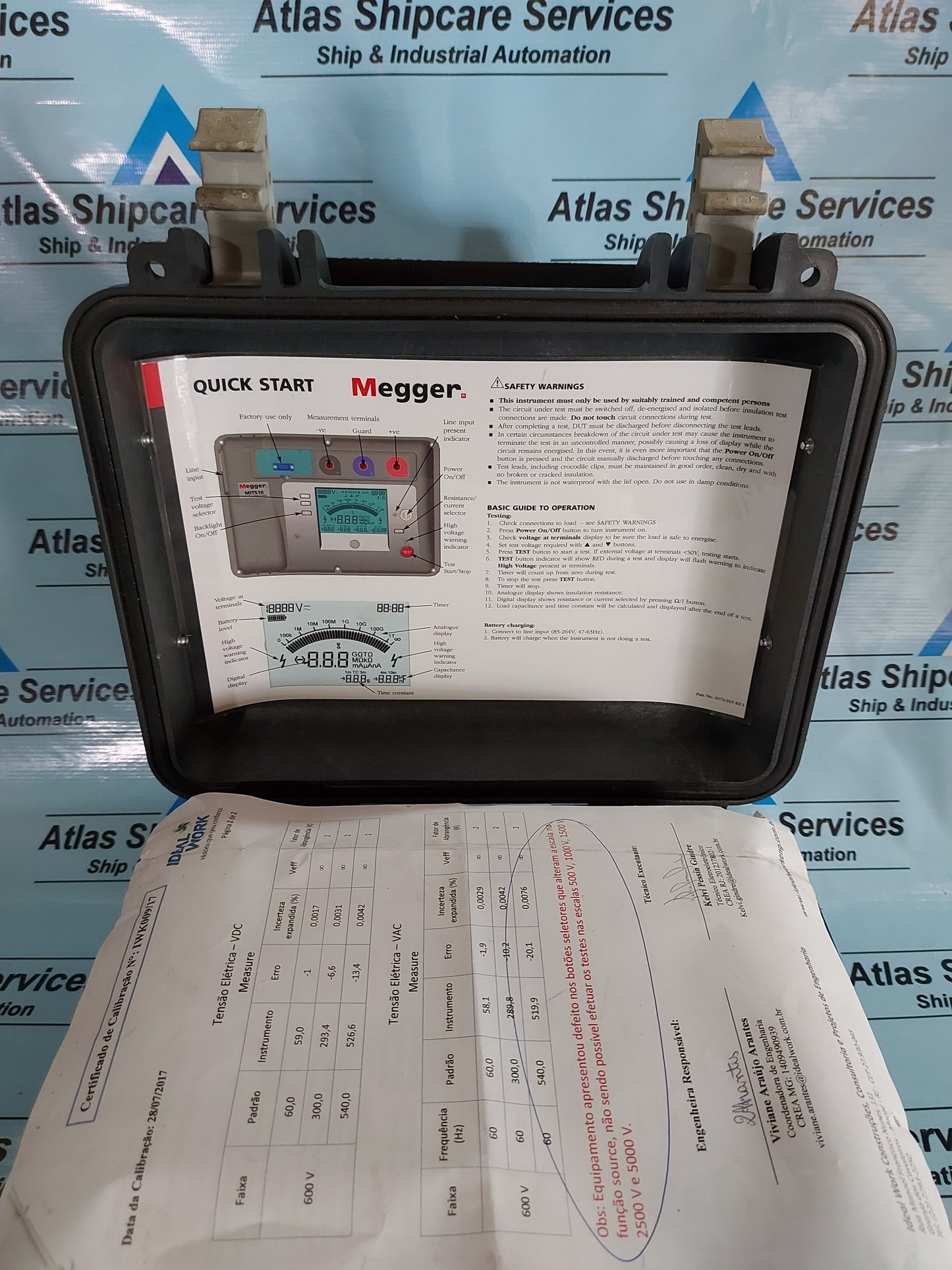MEGGER MIT515 5kV INSULATION RESISTANCE TESTER