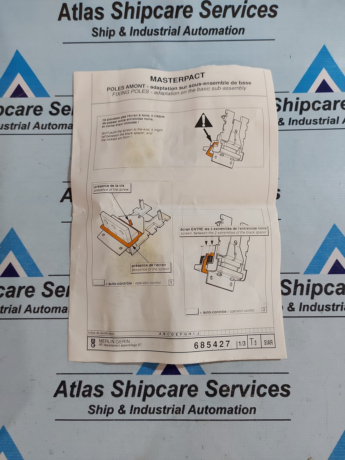 MERLIN GERIN 0685646C CONTACT SET