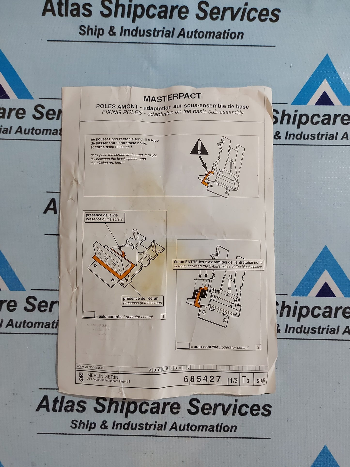 MERLIN GERIN 0685648C CONTACT SET