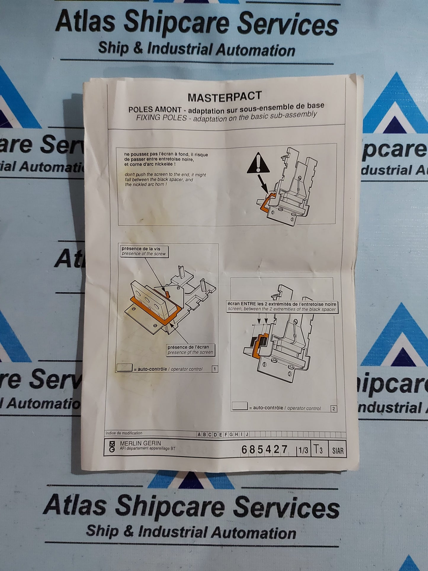 MERLIN GERIN 0685649C CONTACT SET