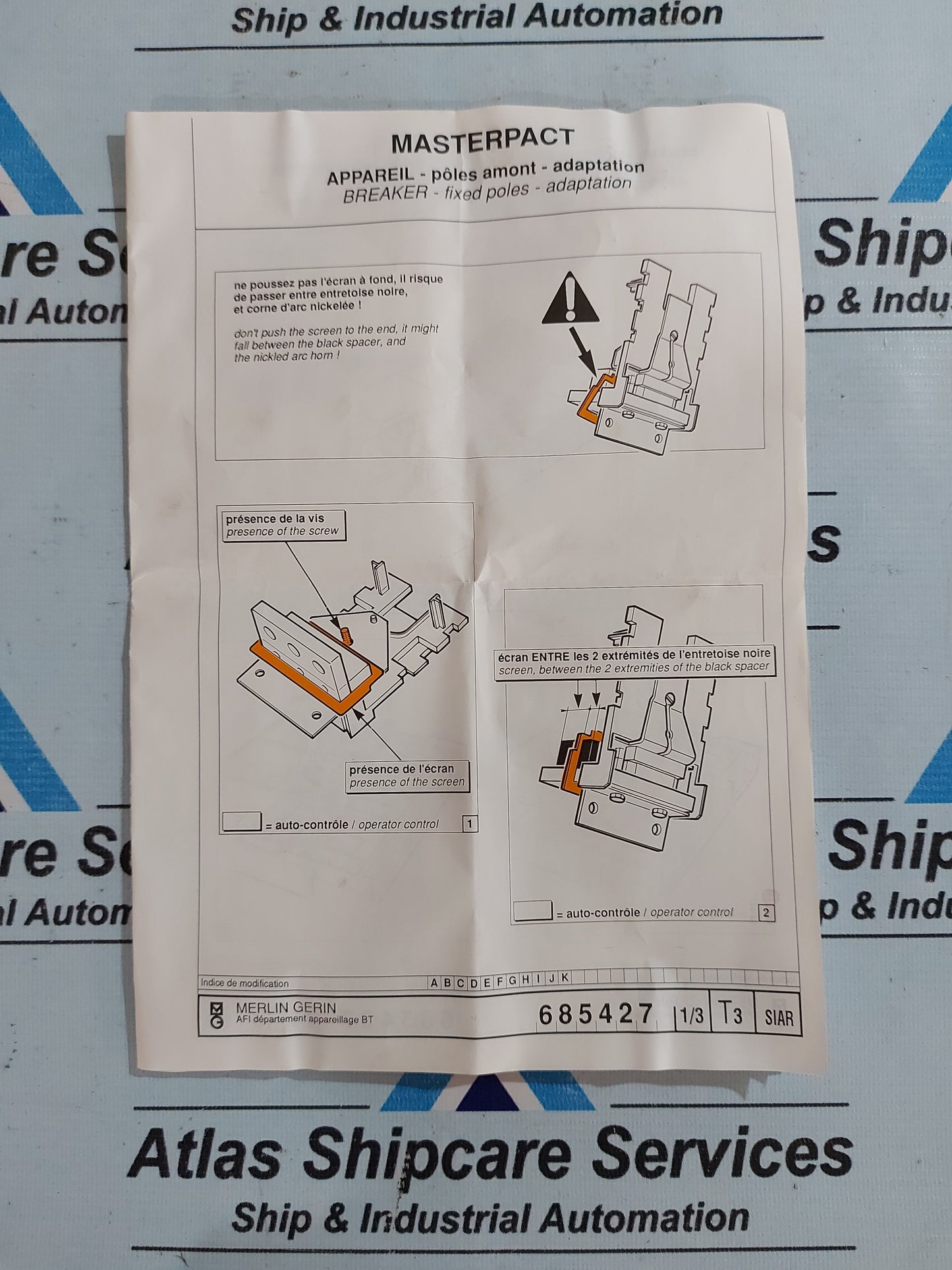 MERLIN GERIN 0685638C CONTACT SET