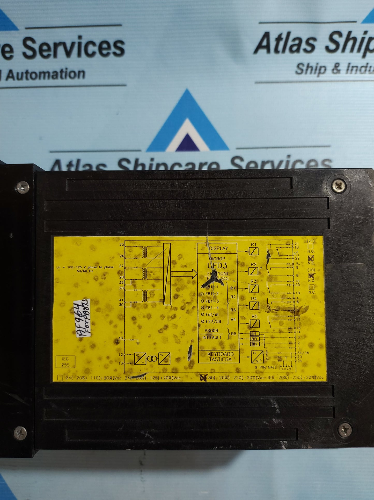 MICROELETTRICA SCIENTIFICA UFD3 MULTIFUNCTION VOLTAGE-FREQ. RELAY