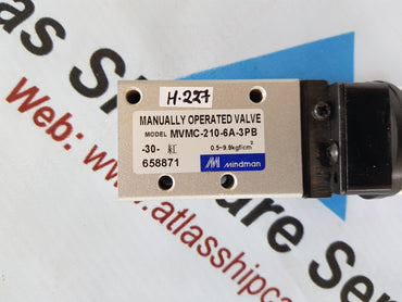 MINDMAN MVMC-210-6A-3PB PLAM PUSH BUTTON VALVE H227