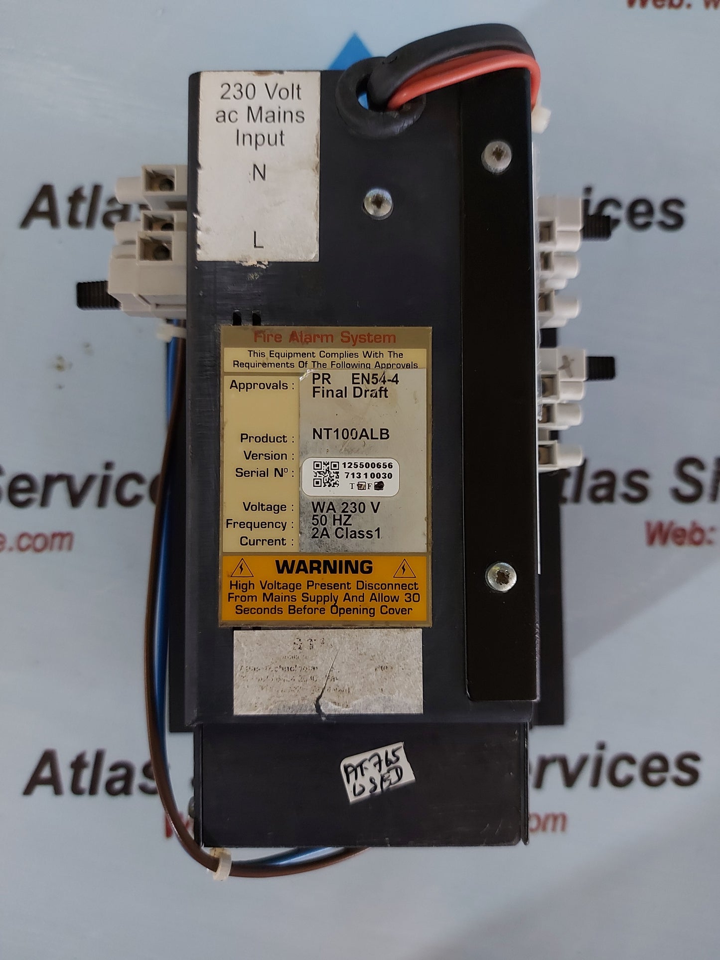 MINERVA FIRE ALARM CONTROL PANEL POWER SUPPLY NT100ALB