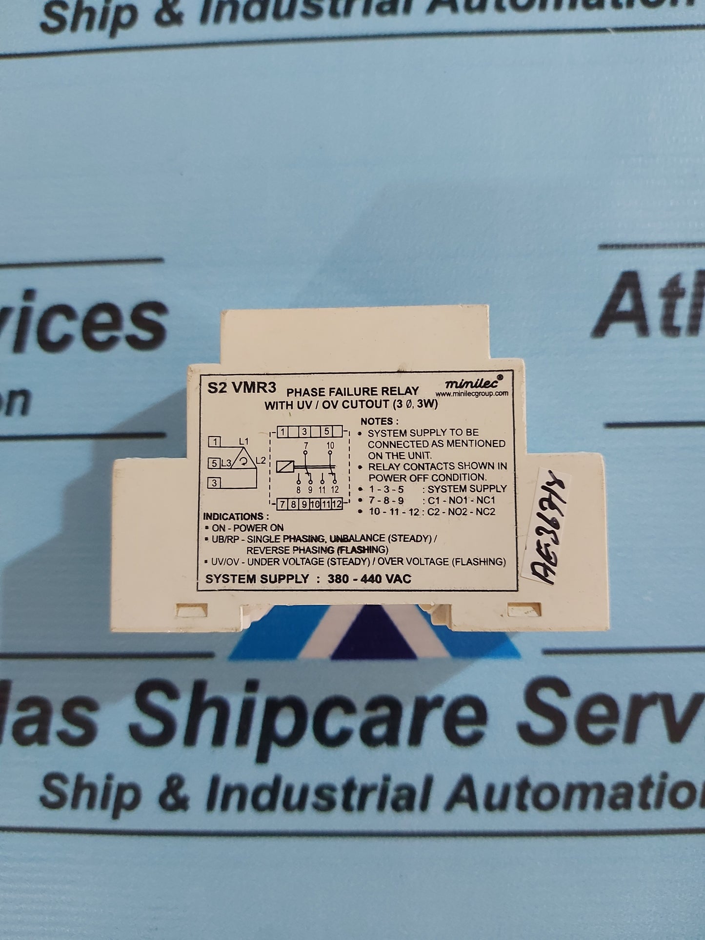 MINILEC S2 VMR3 PHASE FAILURE RELAY