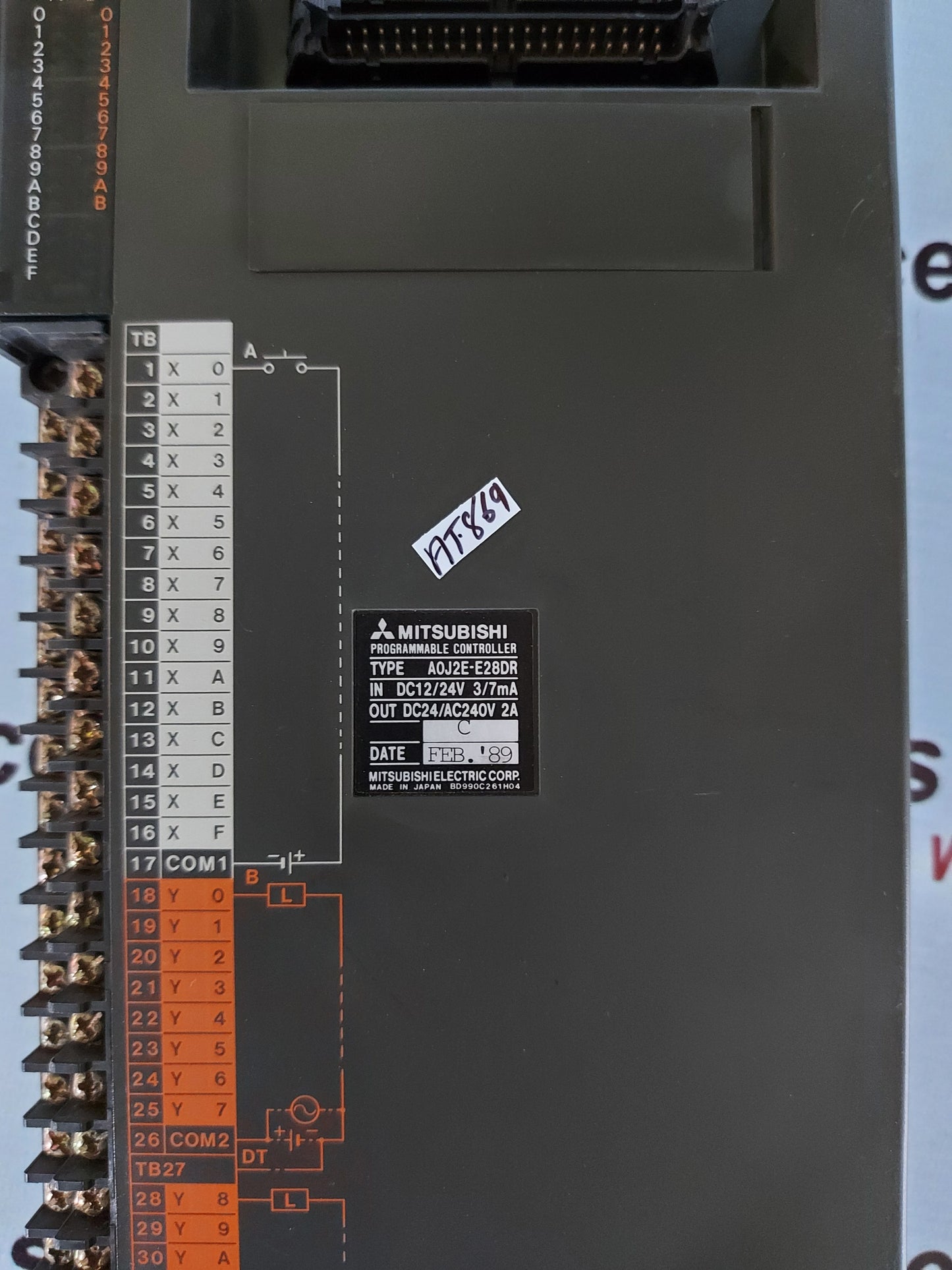 MITSUBISHI A0J2E-E28DR PROGRAMMABLE CONTROLLER