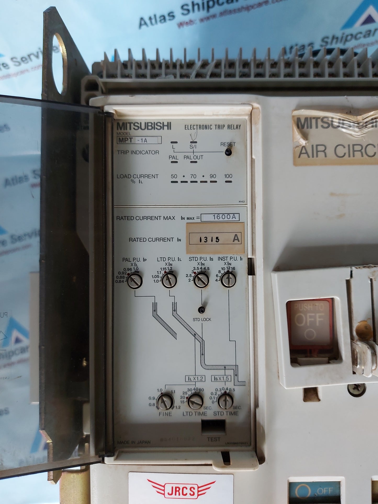 MITSUBISHI AE1600-SS AIR CIRCUIT BREAKER