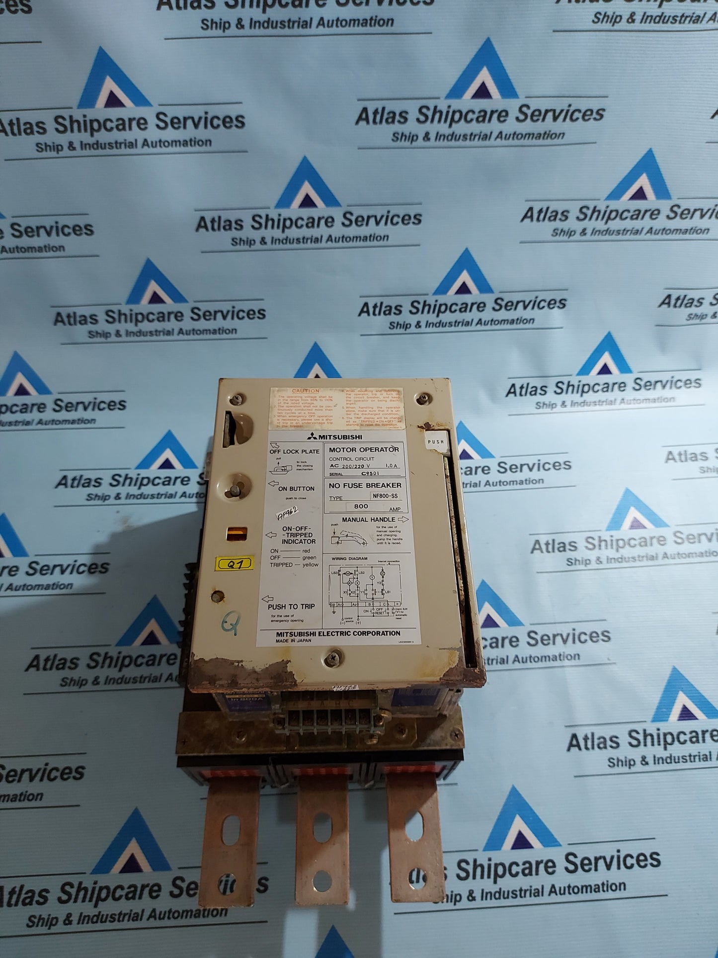 MITSUBISHI NF800-SS NO-FUSE BREAKER 800A 3P 690VAC