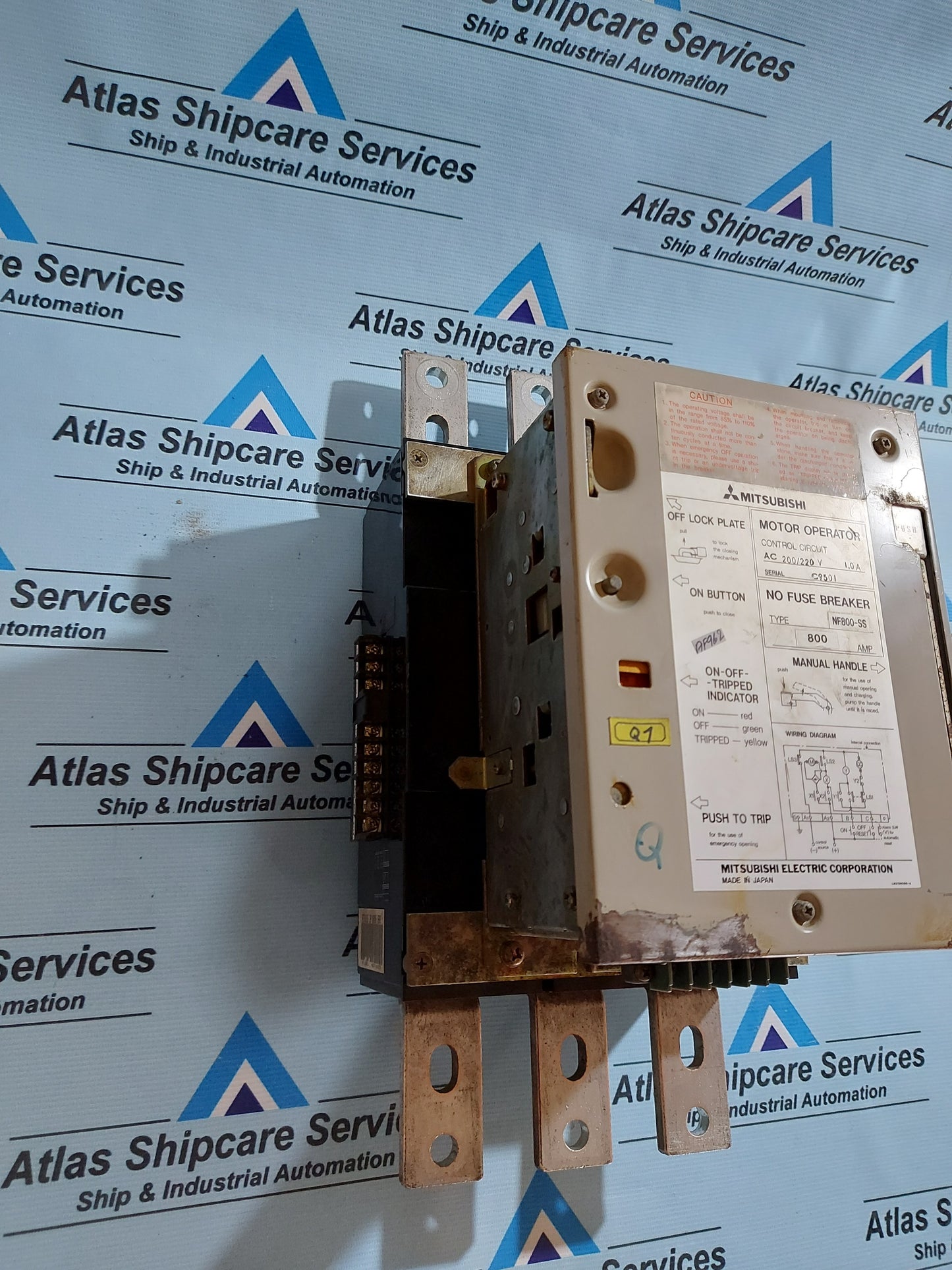 MITSUBISHI NF800-SS NO-FUSE BREAKER 800A 3P 690VAC