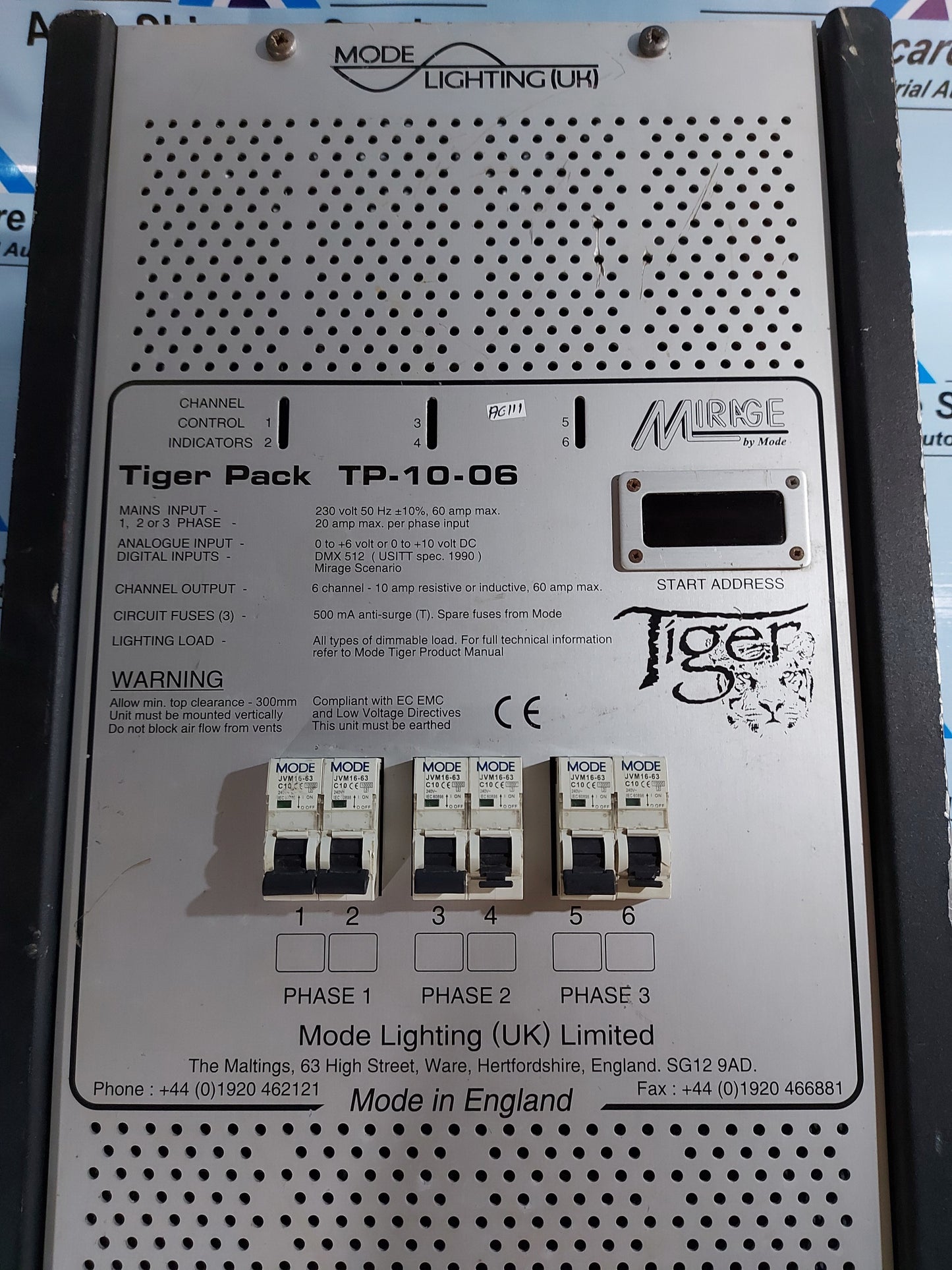 MODE TP-10-06 TIGER DIMMER PACK LEADING EDGE DIMMABLE POWER UNIT
