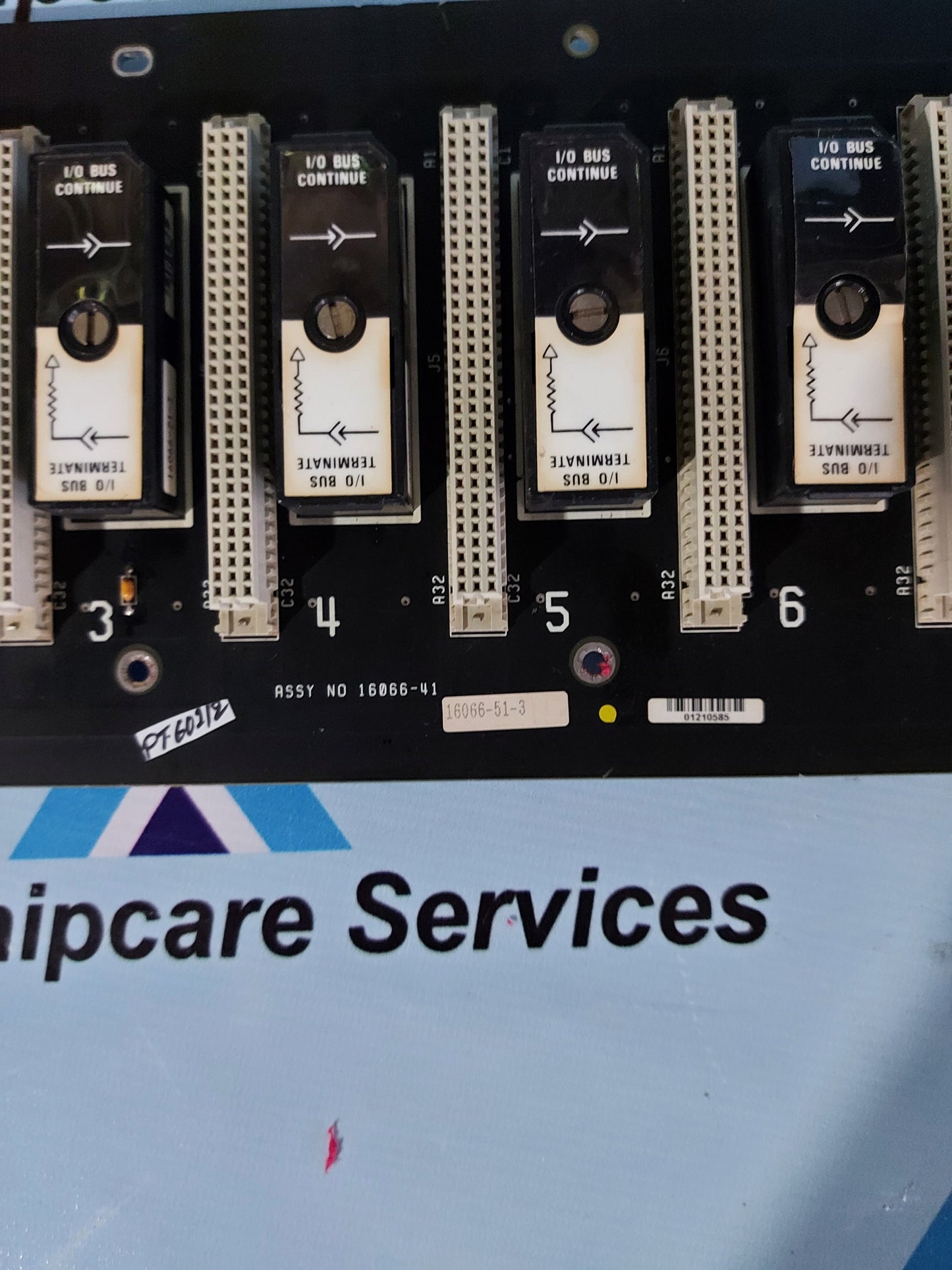 MOORE BACKPLAN MODULRAC MODULE I/O BUS 16066-51-3 PLC APACS QUASLOG