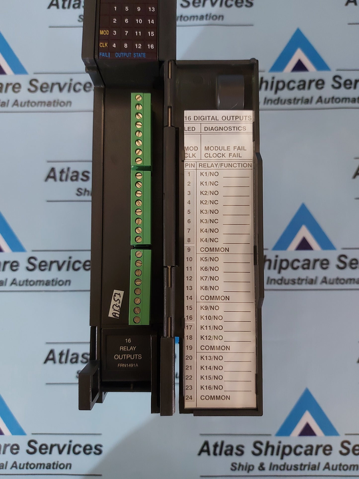 MOTOROLA FRN1491A MOSCAD 16 DIGITAL RELAY OUTPUT MODULE