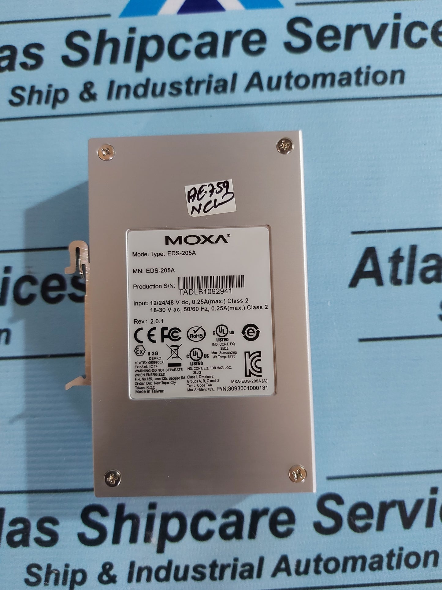 MOXA EDS-205A 5-PORT COMPACT UNMANAGED ETHERNET SWITCH