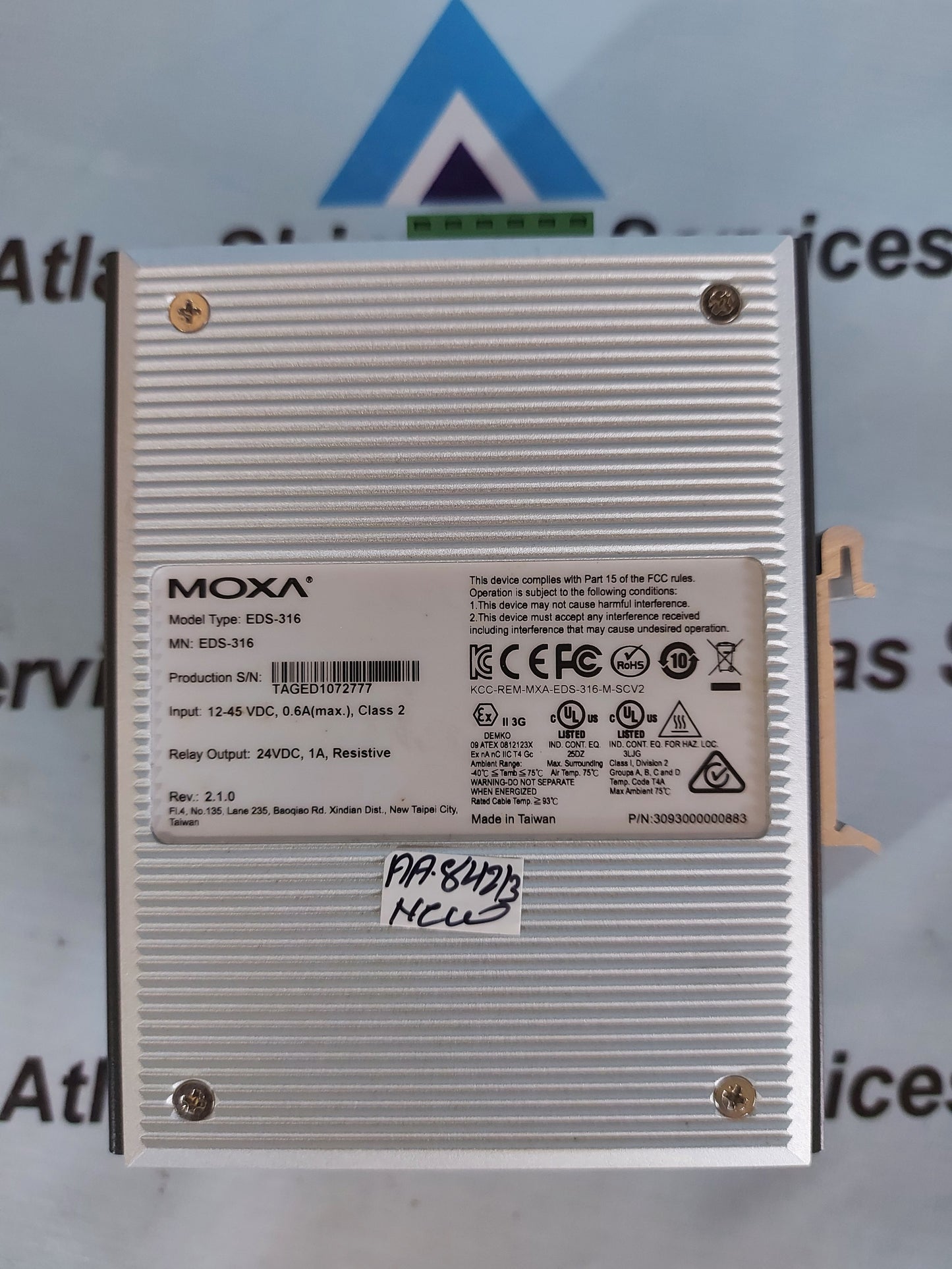 MOXA EDS-316 INDUSTRIAL ETHERNET SWITCH