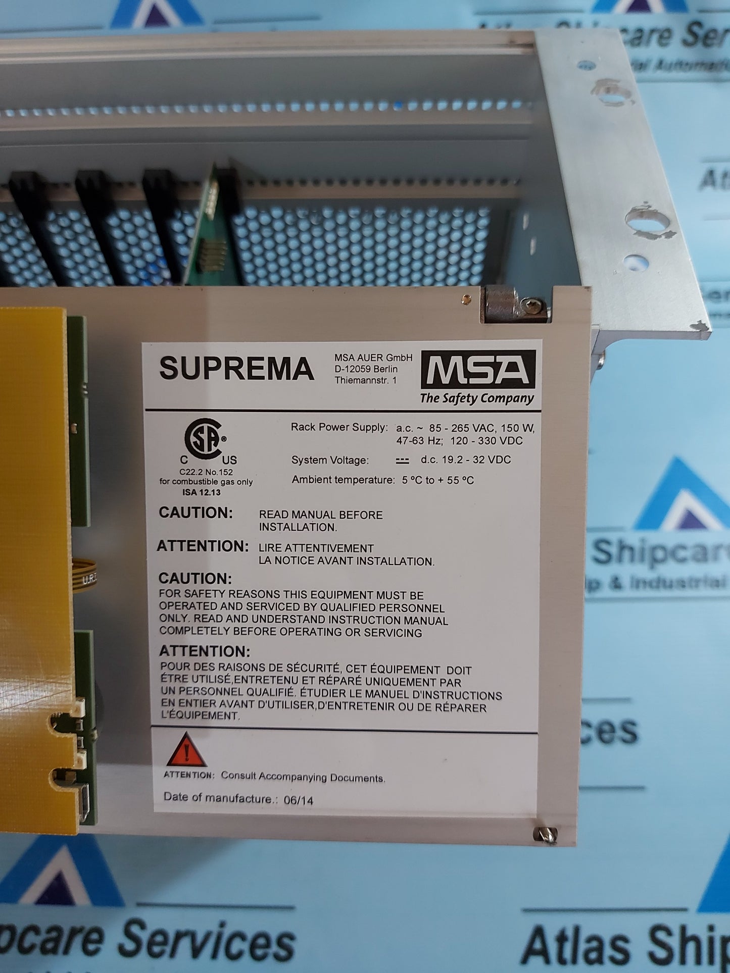 MSA AUER SUPREMA TOUCH FIRE AND GAS WARNING UNIT