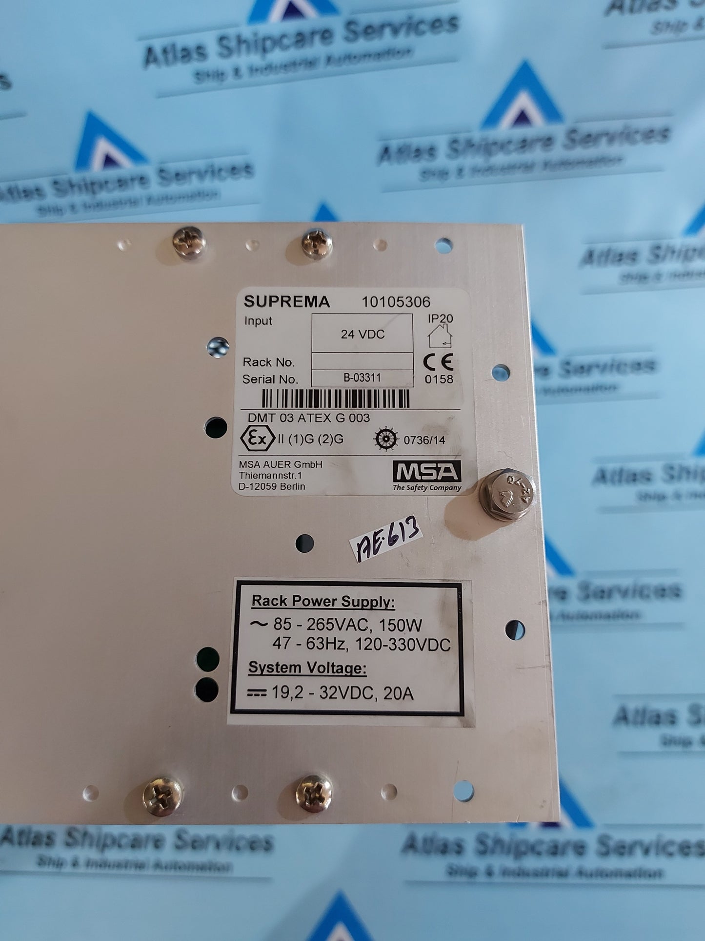 MSA AUER SUPREMA TOUCH FIRE AND GAS WARNING UNIT