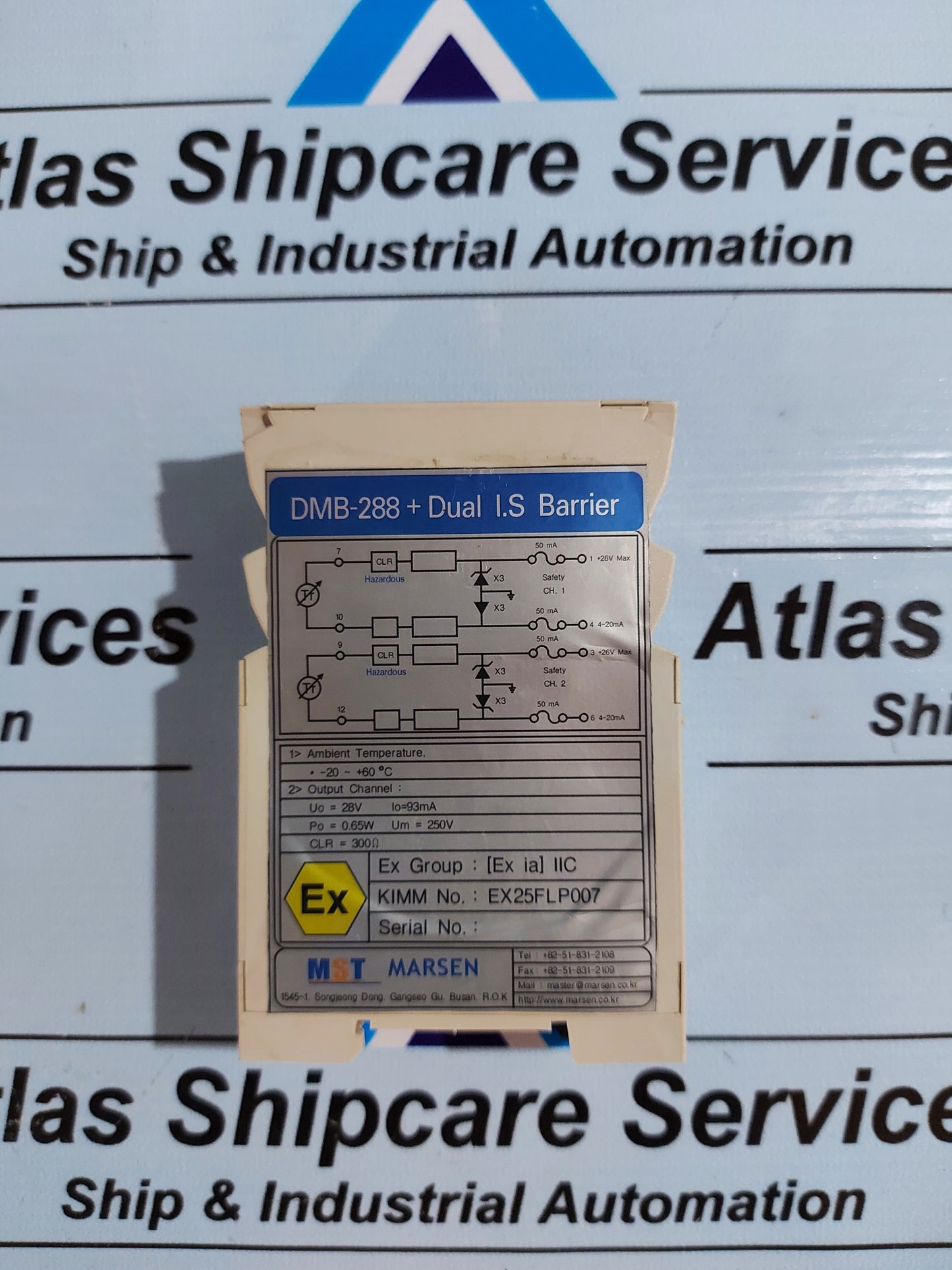 MST MARSEN DMB-288+ DUAL I.S BARRIER