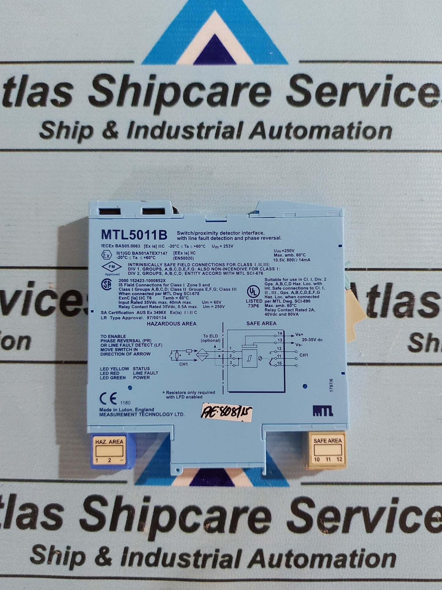 MTL MTL5011B SWITCH/PROXIMITY DETECTOR INTERFACE